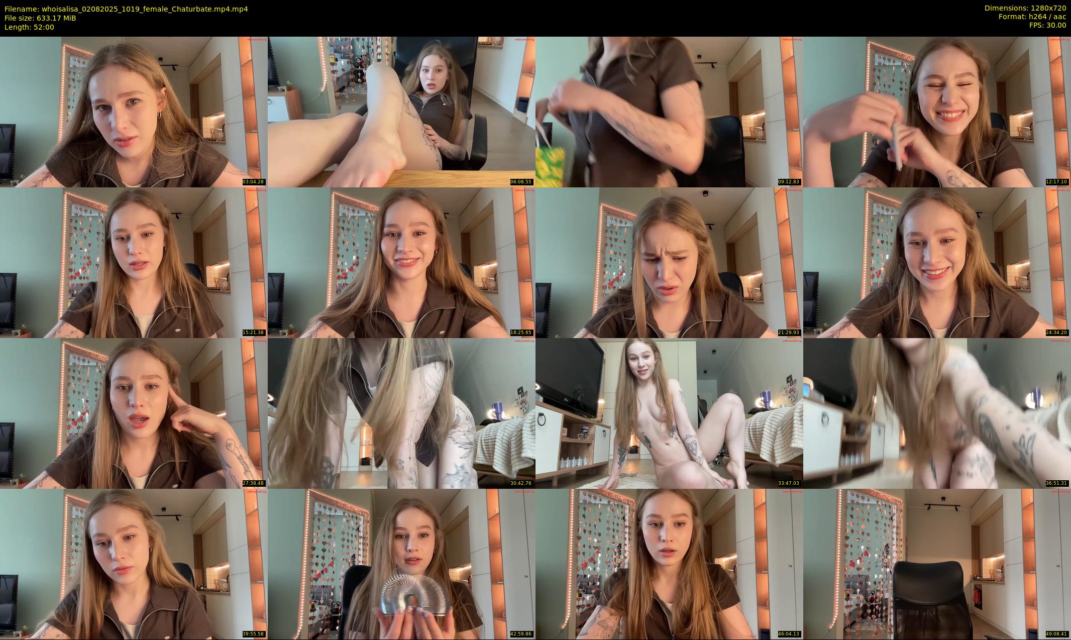 whoisalisa — 52 minute Chaturbate female cam show recording, 720p, Aug 2, 2025