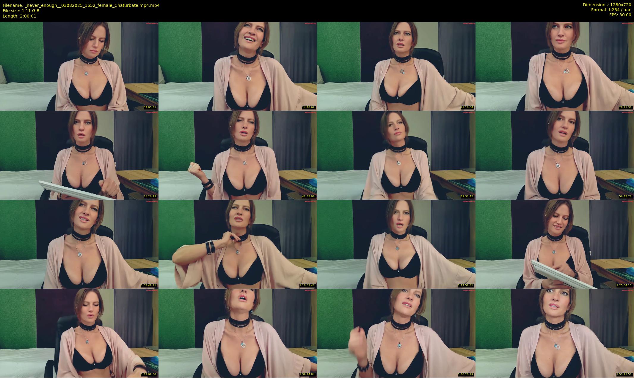 _never_enough_ — 121 minute Chaturbate female cam show recording, 720p, Aug 3, 2025