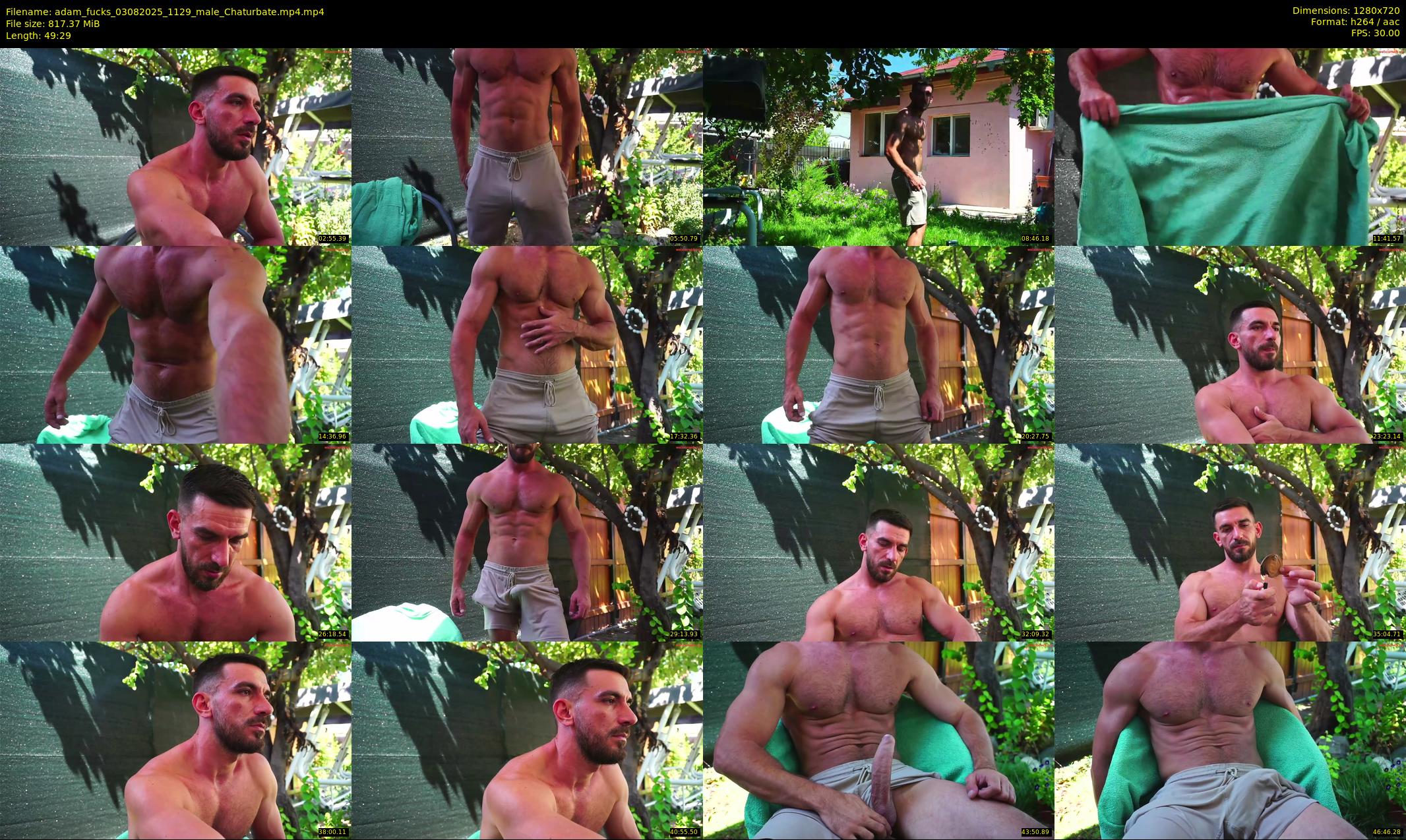 adam_fucks — 50 minute Chaturbate male cam show recording, 720p, Aug 3, 2025