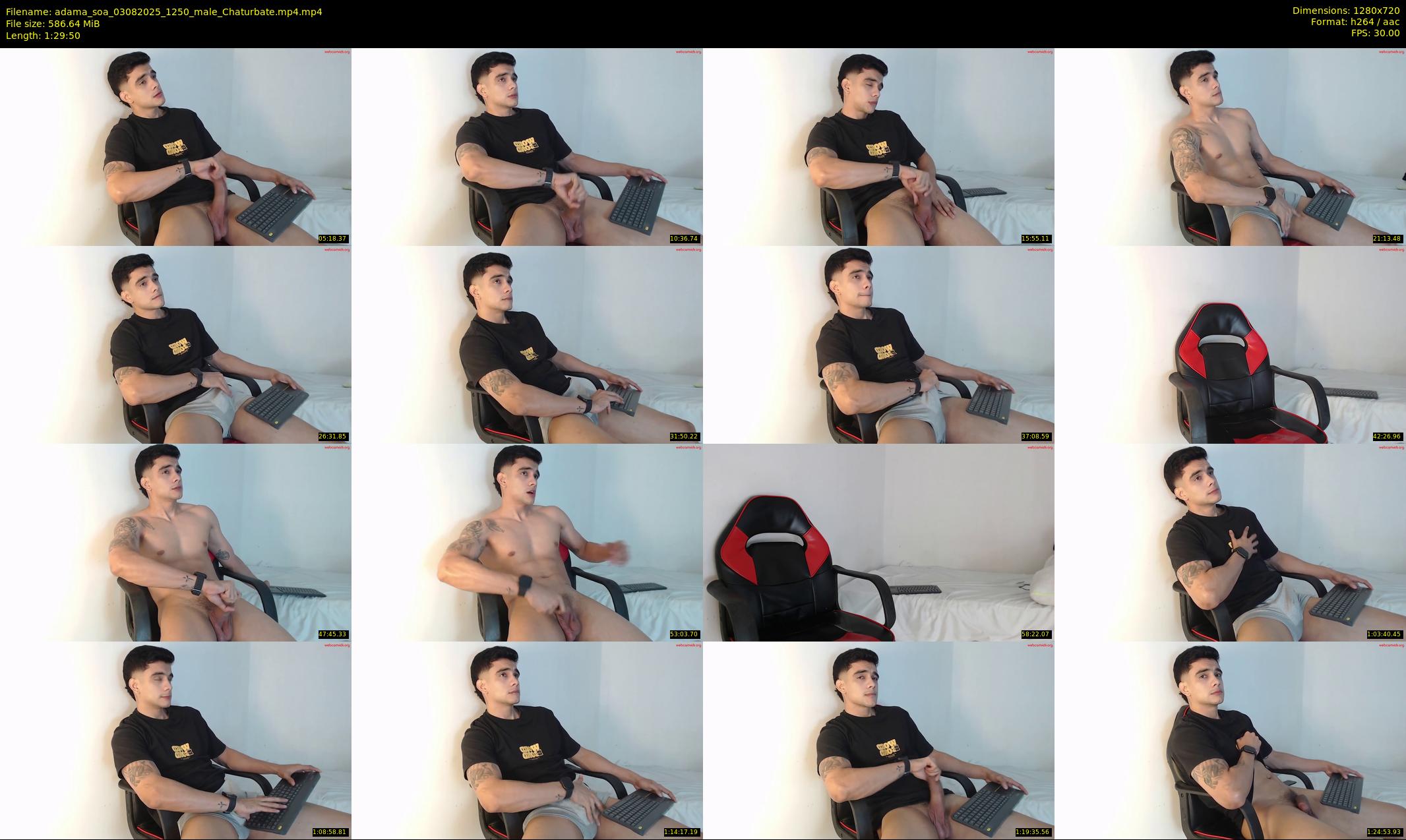 adama_soa — 90 minute Chaturbate male cam show recording, 720p, Aug 3, 2025