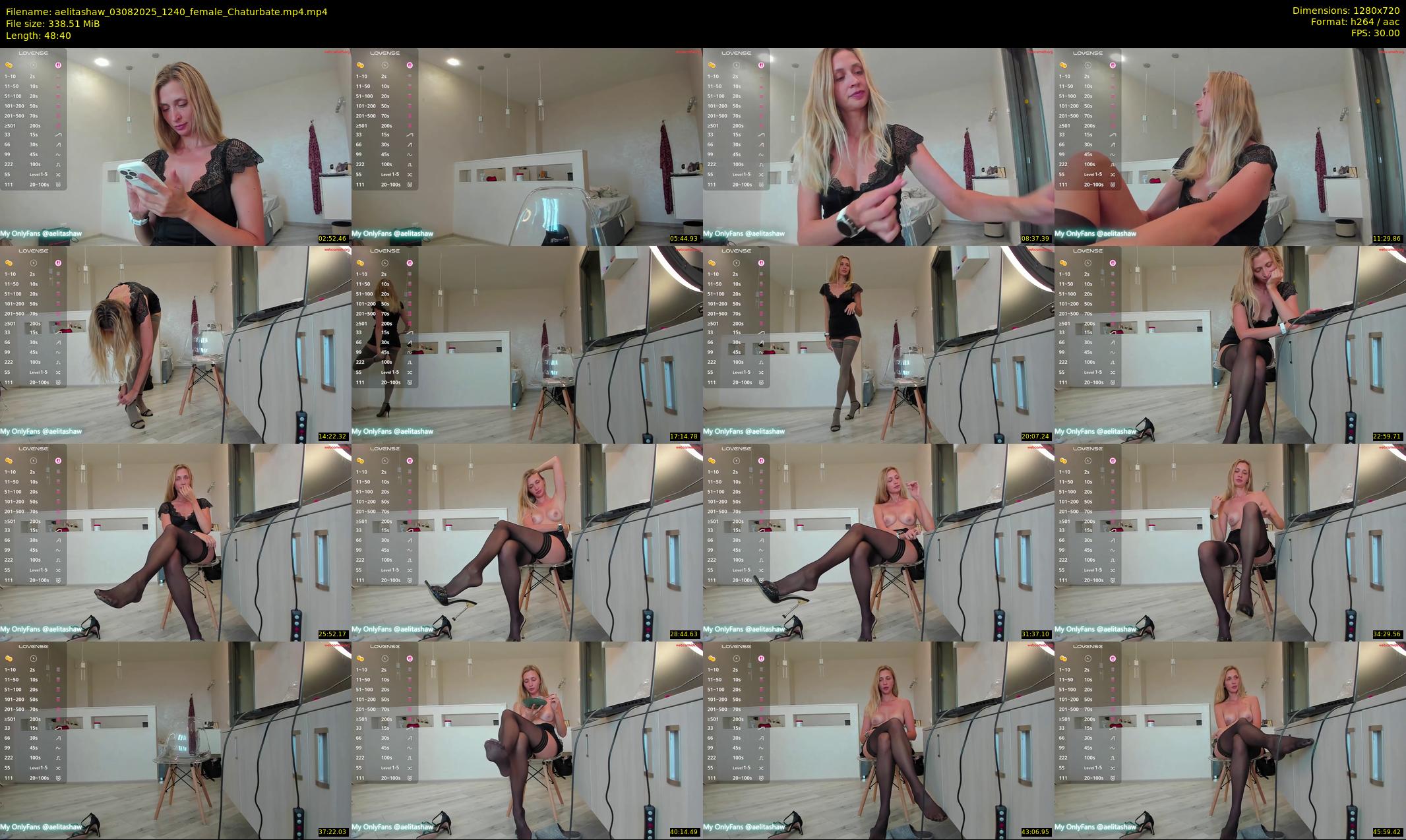aelitashaw — 49 minute Chaturbate female cam show recording, 720p, Aug 3, 2025