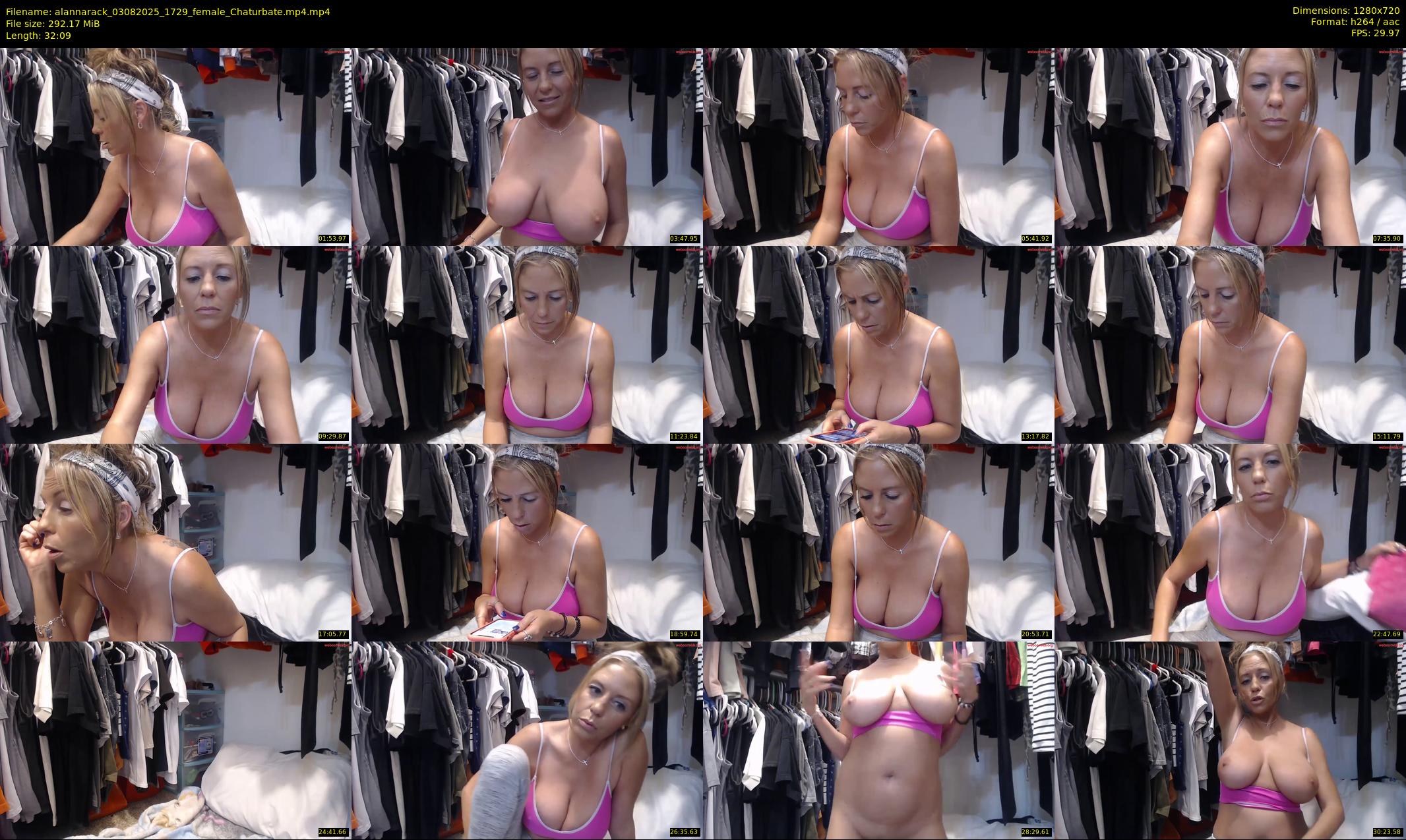 alannarack — 33 minute Chaturbate female cam show recording, 720p, Aug 3, 2025