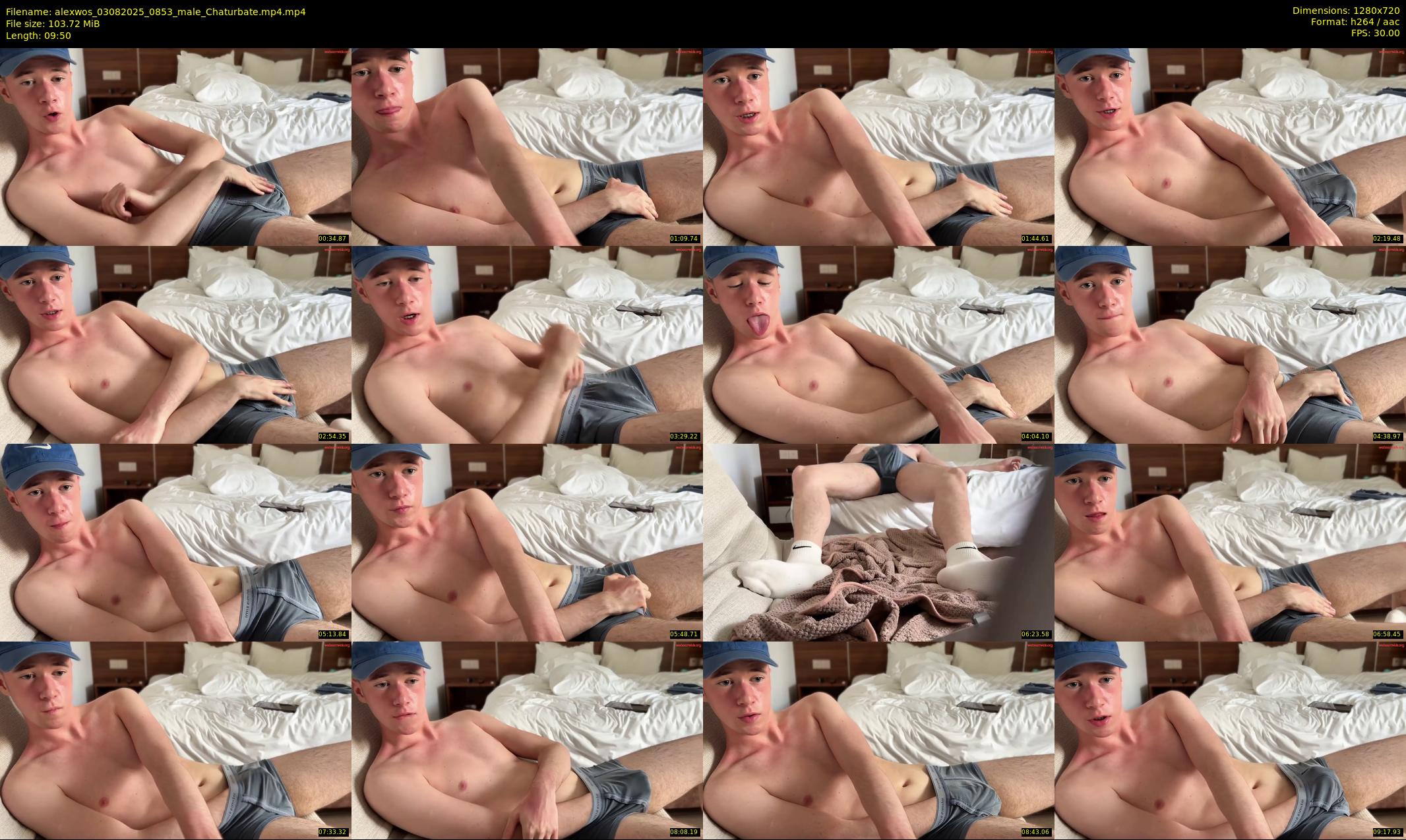 alexwos — 10 minute Chaturbate male cam show recording, 720p, Aug 3, 2025