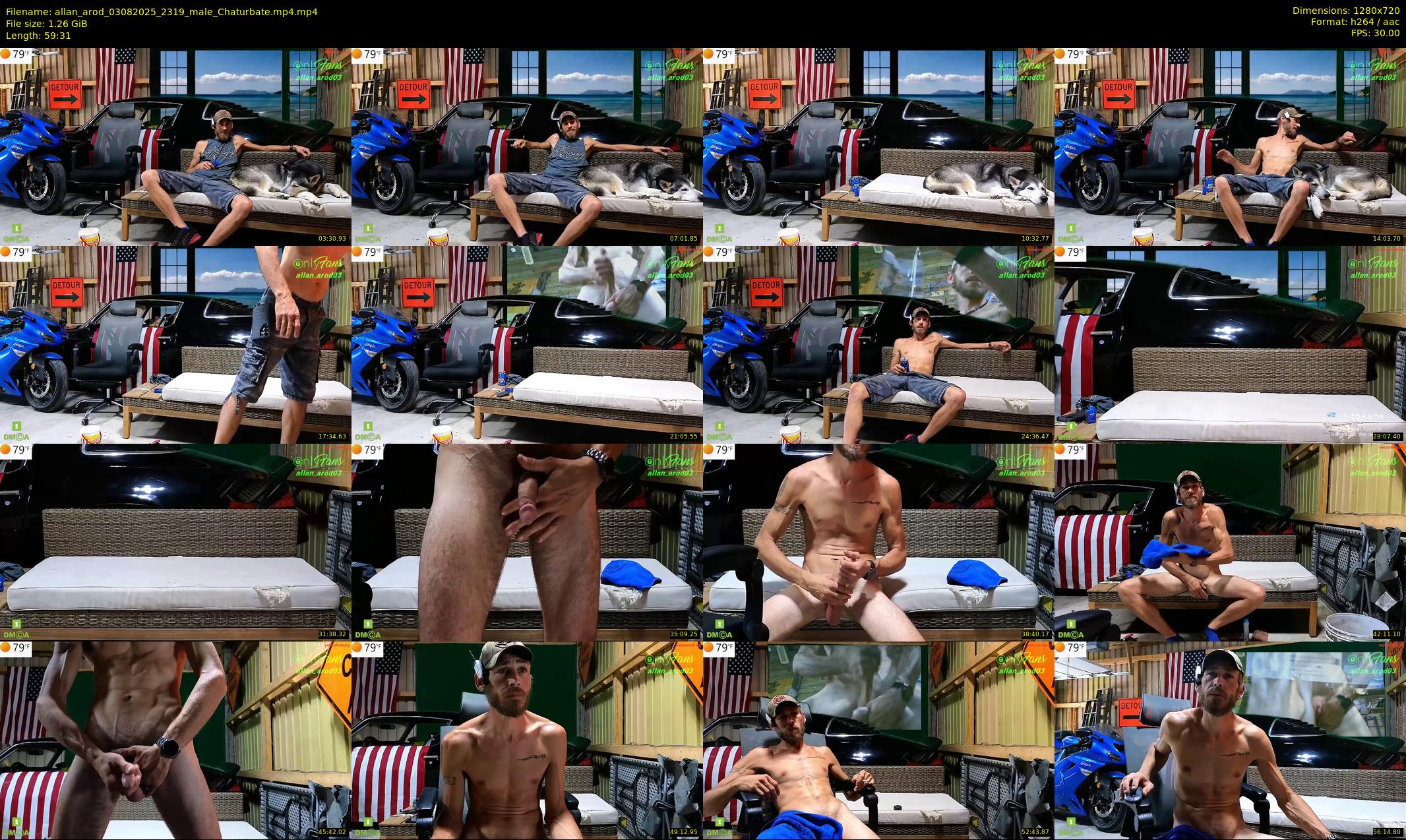 allan_arod — 60 minute Chaturbate male cam show recording, 720p, Aug 3, 2025