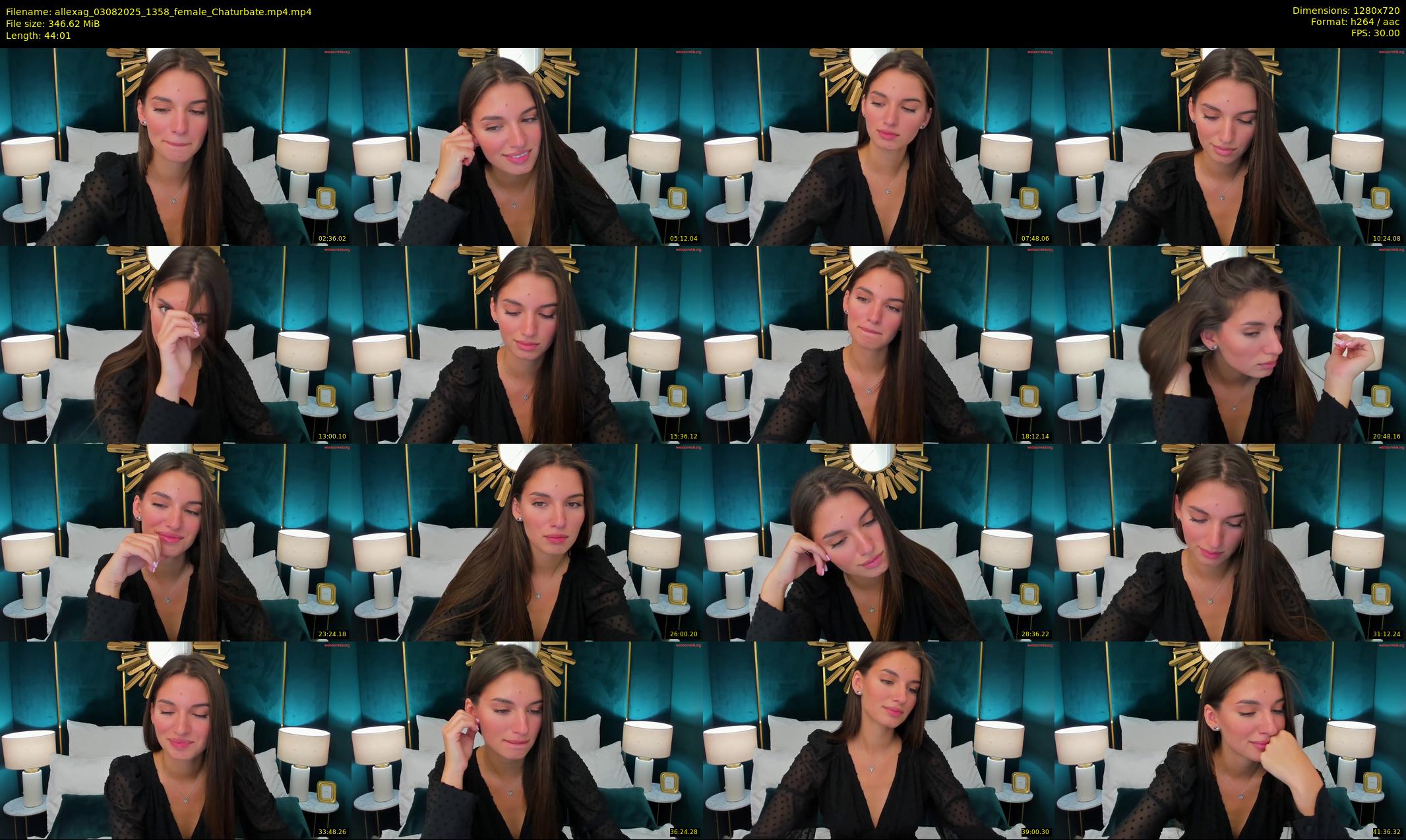 allexag — 45 minute Chaturbate female cam show recording, 720p, Aug 3, 2025