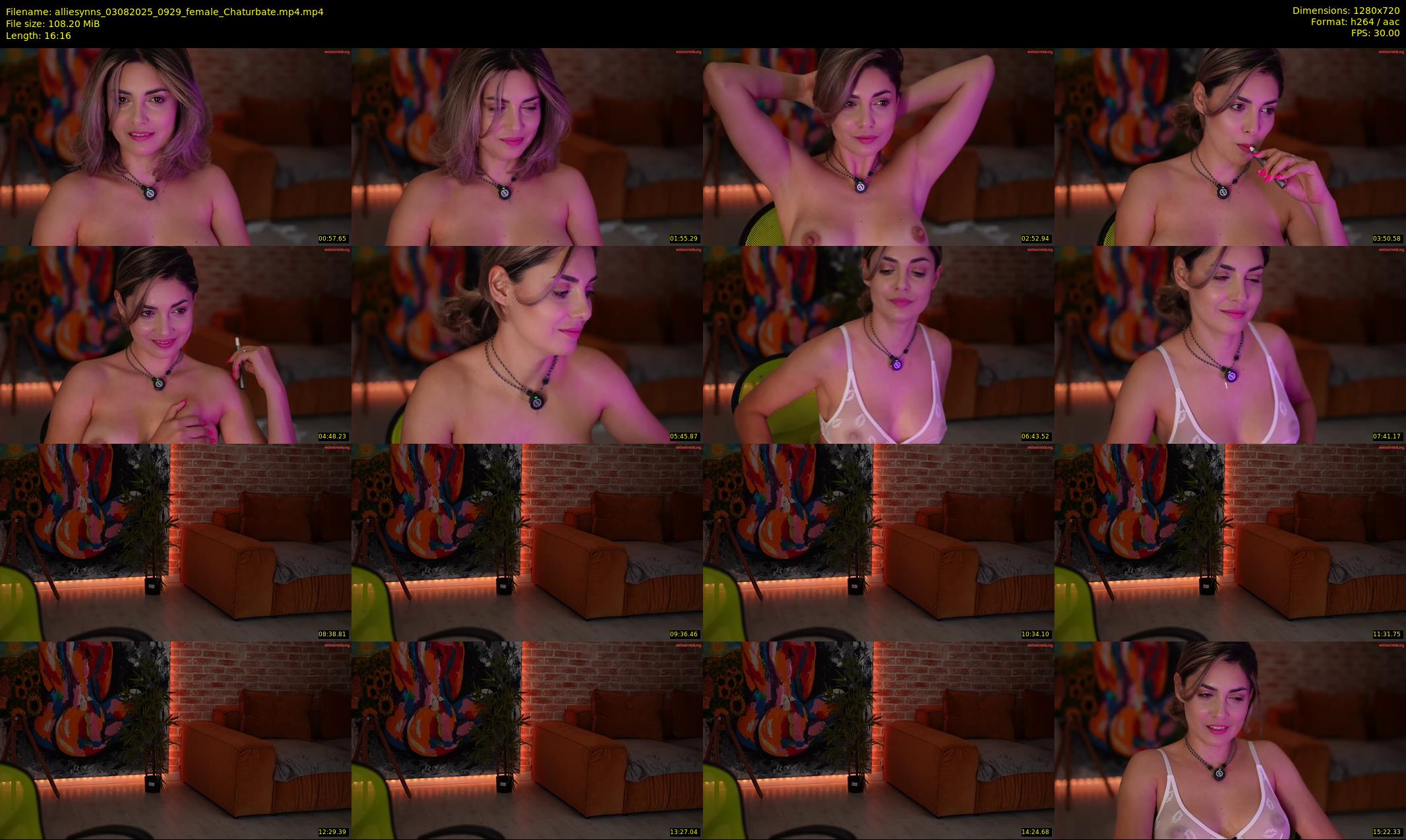 alliesynns — 17 minute Chaturbate female cam show recording, 720p, Aug 3, 2025