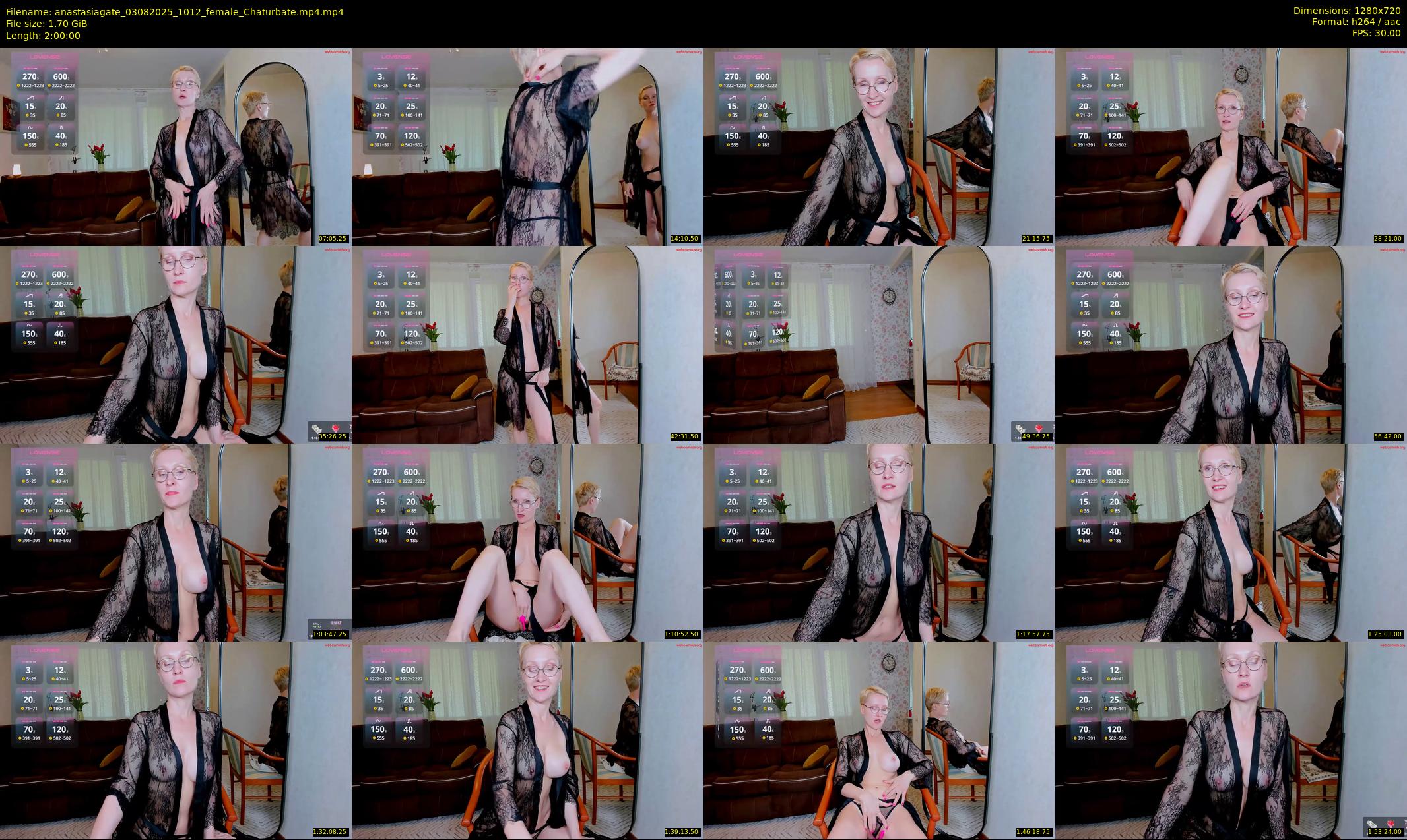 anastasiagate — 120 minute Chaturbate female cam show recording, 720p, Aug 3, 2025