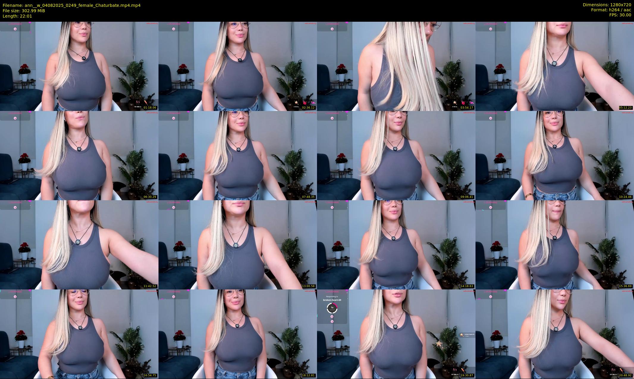 ann__w — 23 minute Chaturbate female cam show recording, 720p, Aug 4, 2025