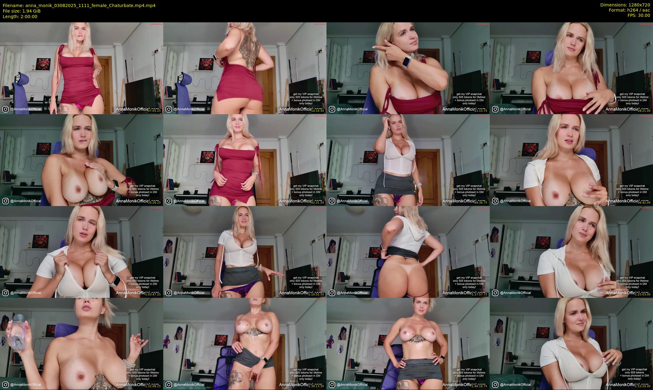 anna_monik — 120 minute Chaturbate couple cam show recording, 720p, Aug 3, 2025