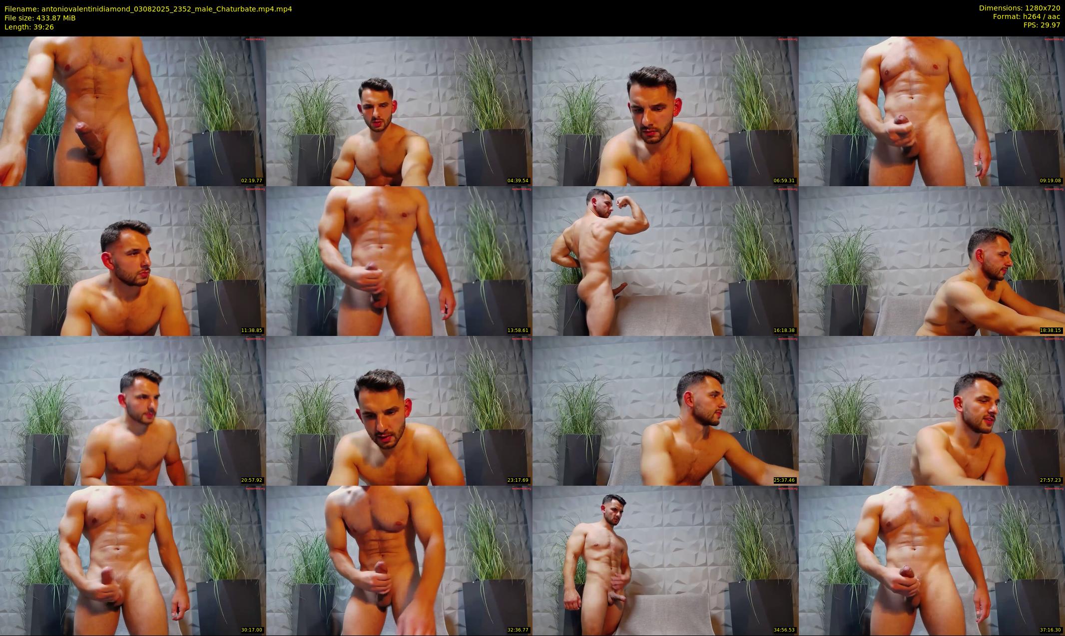 antoniovalentinidiamond — 40 minute Chaturbate male cam show recording, 720p, Aug 3, 2025