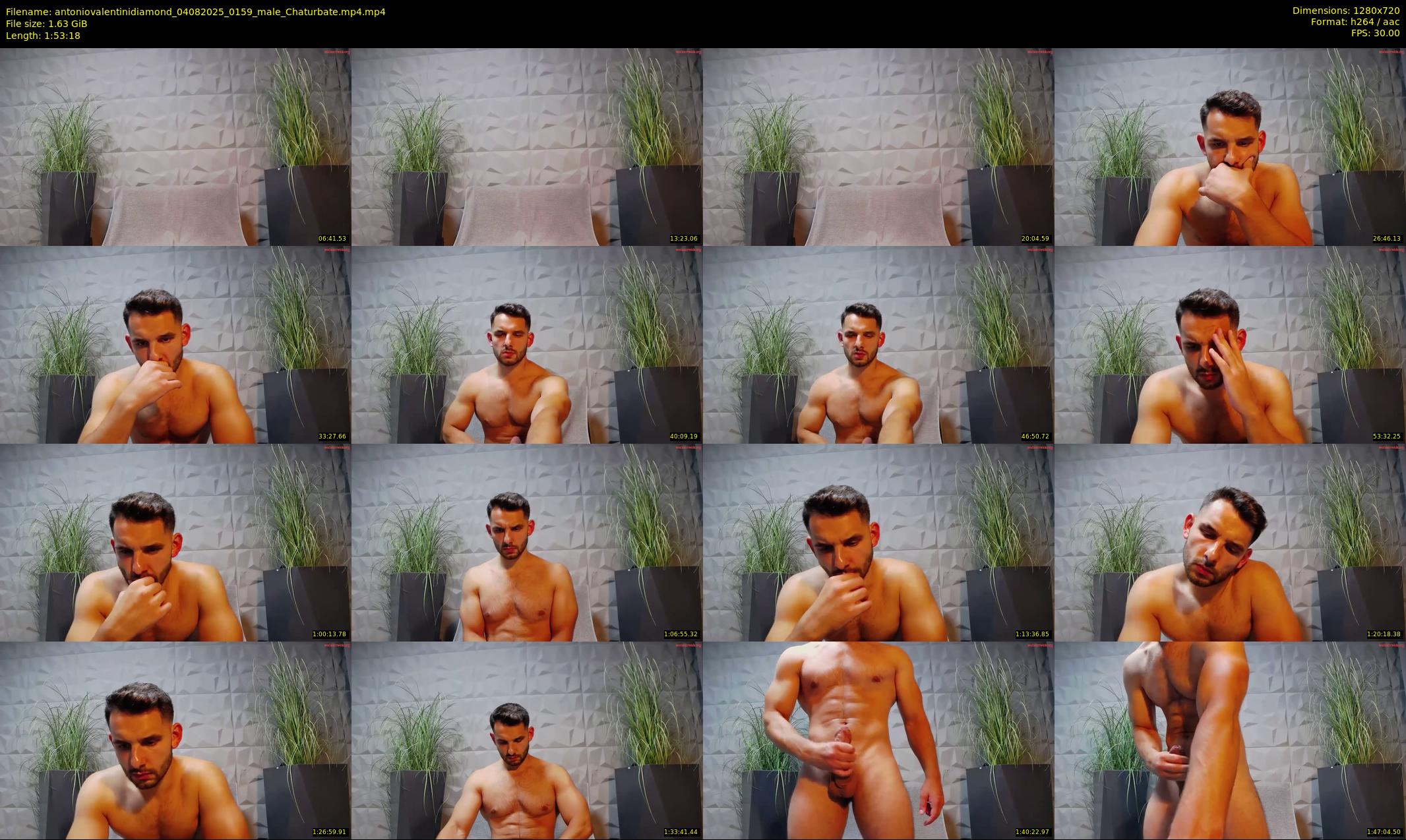 antoniovalentinidiamond — 114 minute Chaturbate male cam show recording, 720p, Aug 4, 2025