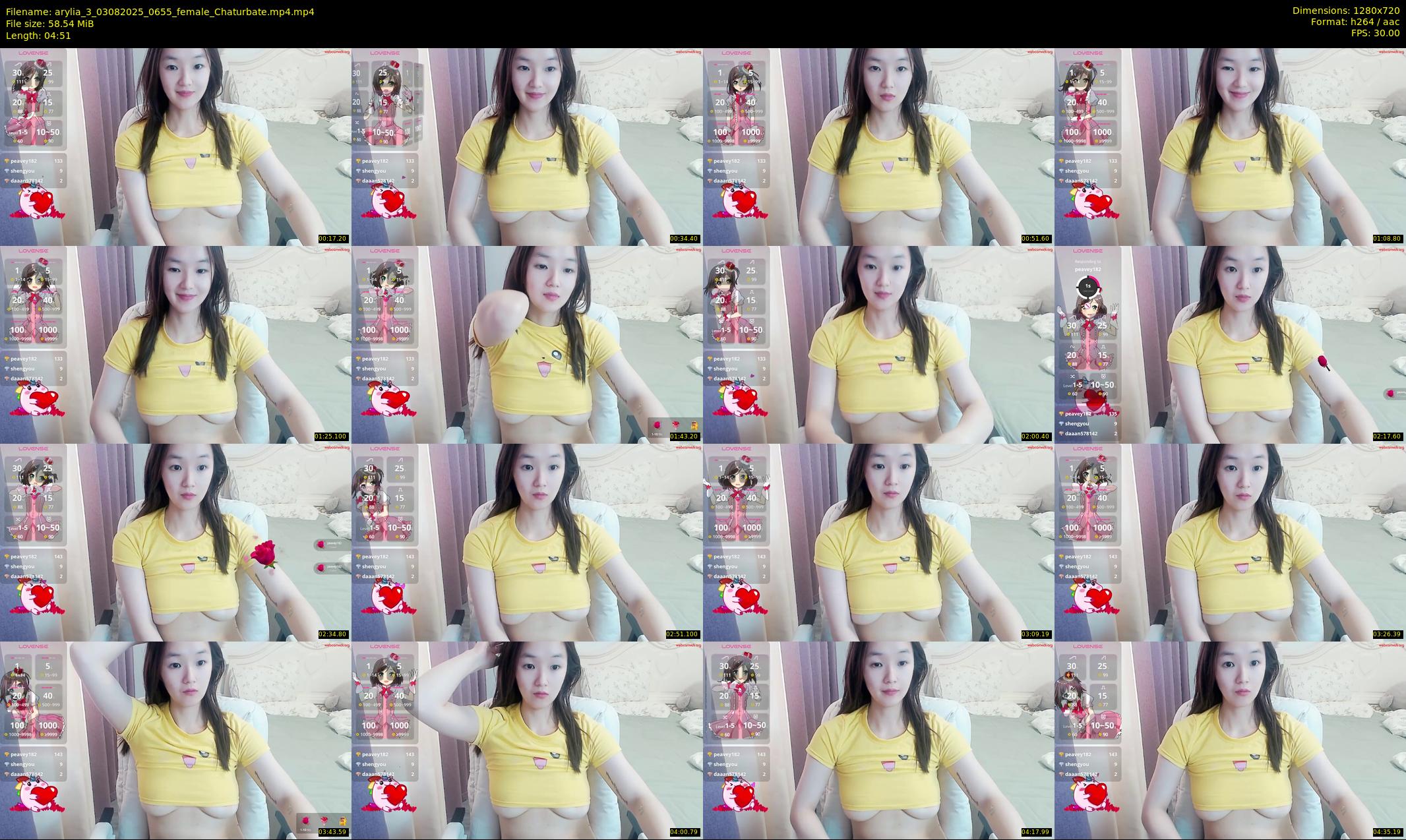 arylia_3 — 5 minute Chaturbate female cam show recording, 720p, Aug 3, 2025
