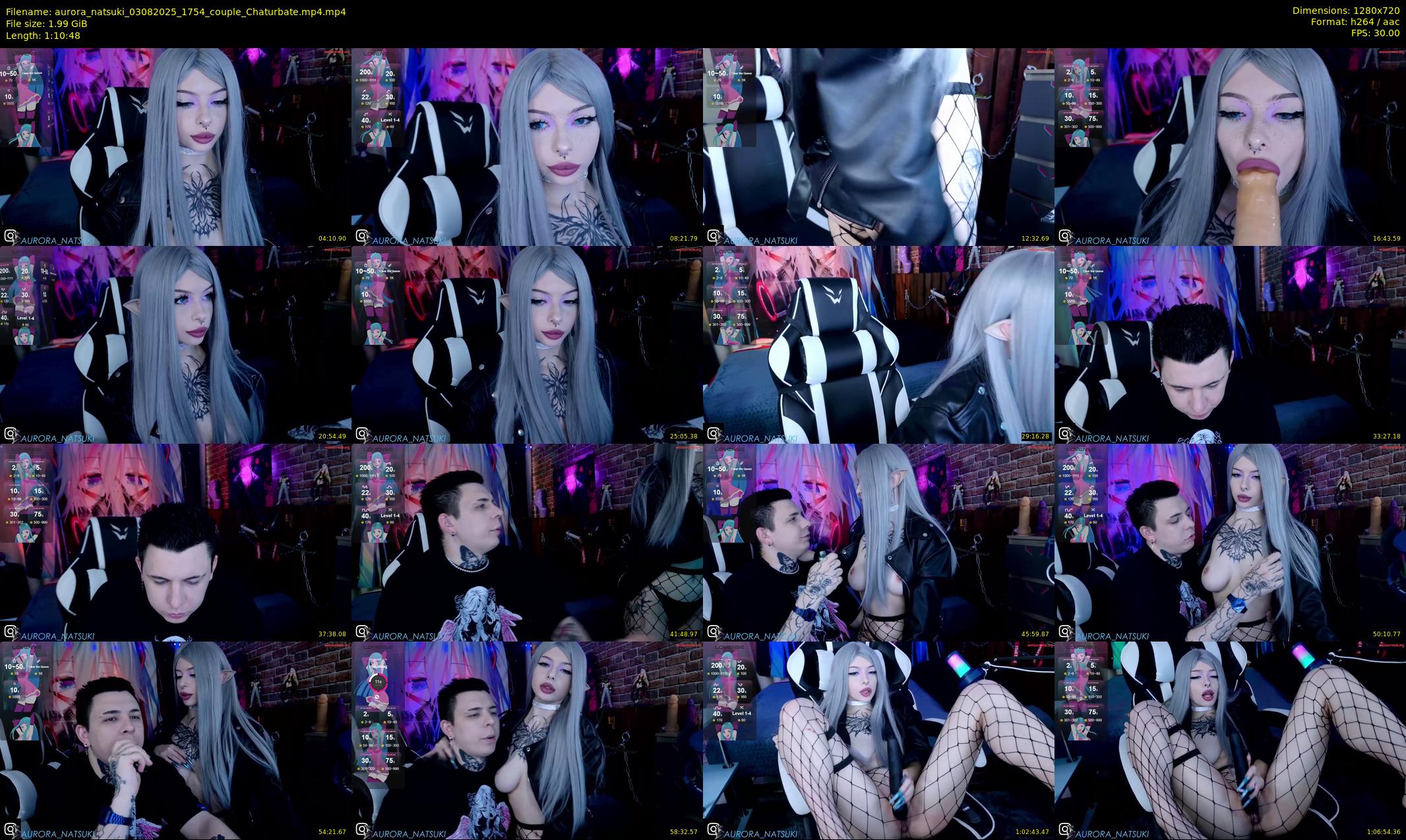 aurora_natsuki — 71 minute Chaturbate couple cam show recording, 720p, Aug 3, 2025