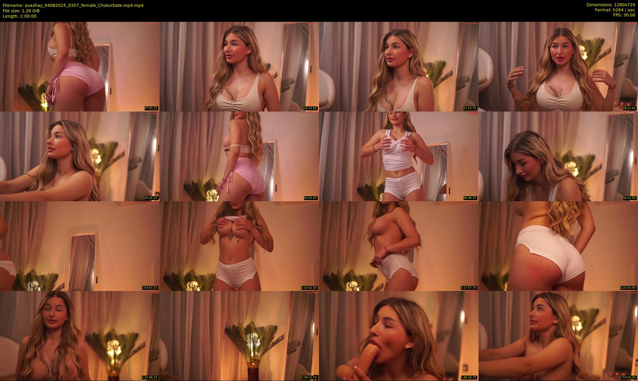 avashay — 120 minute Chaturbate female cam show recording, 720p, Aug 4, 2025