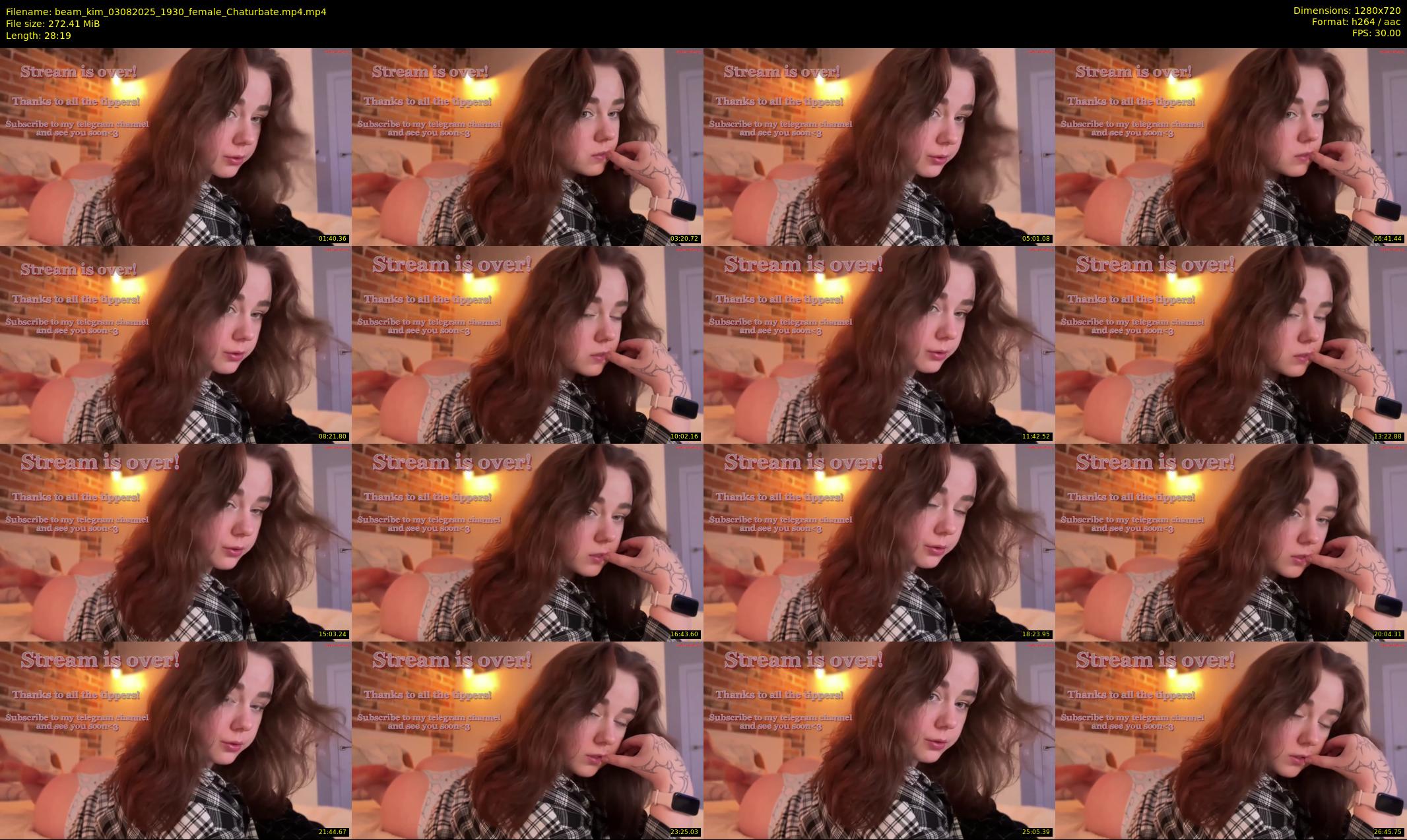 beam_kim — 29 minute Chaturbate female cam show recording, 720p, Aug 3, 2025