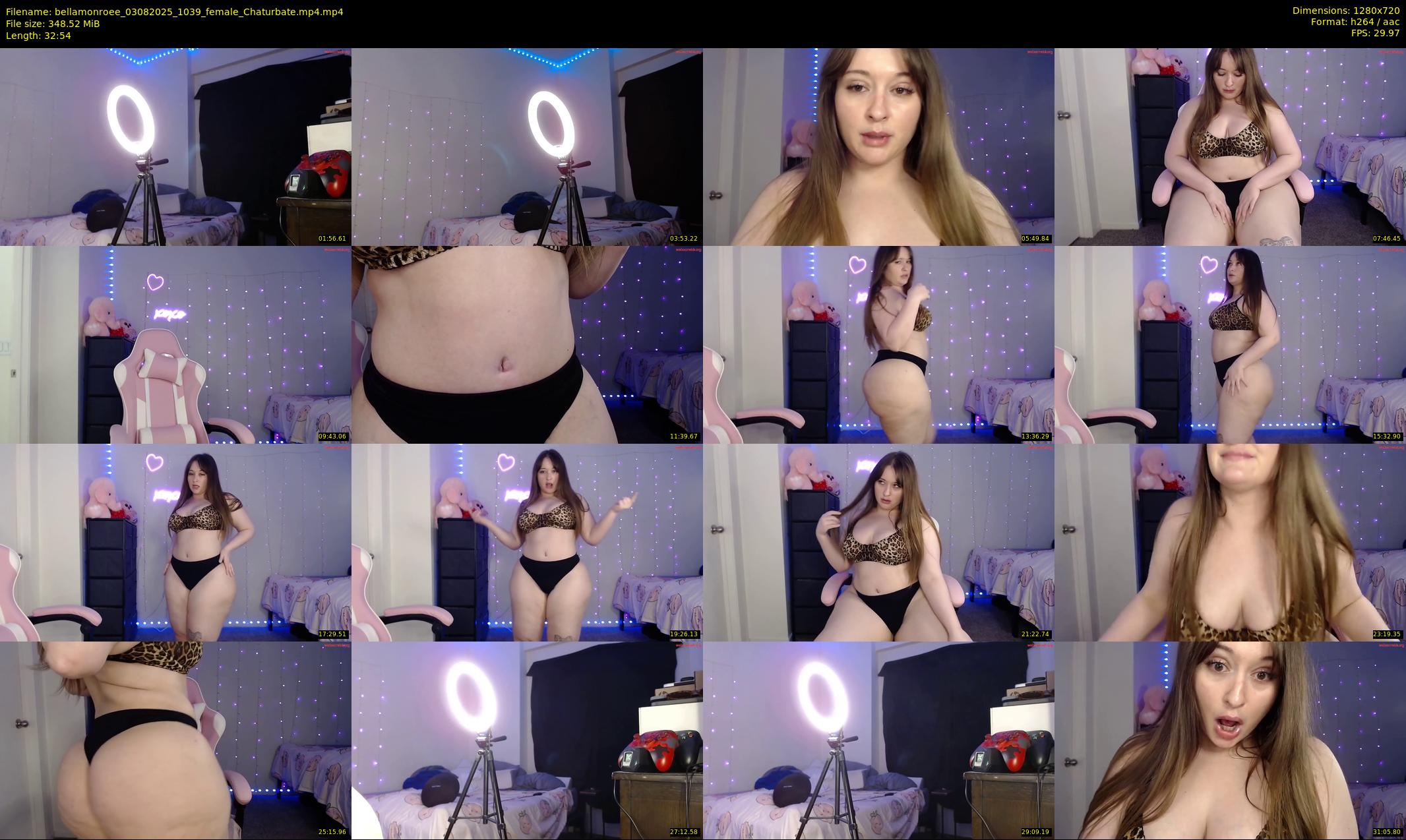 bellamonroee — 33 minute Chaturbate female cam show recording, 720p, Aug 3, 2025