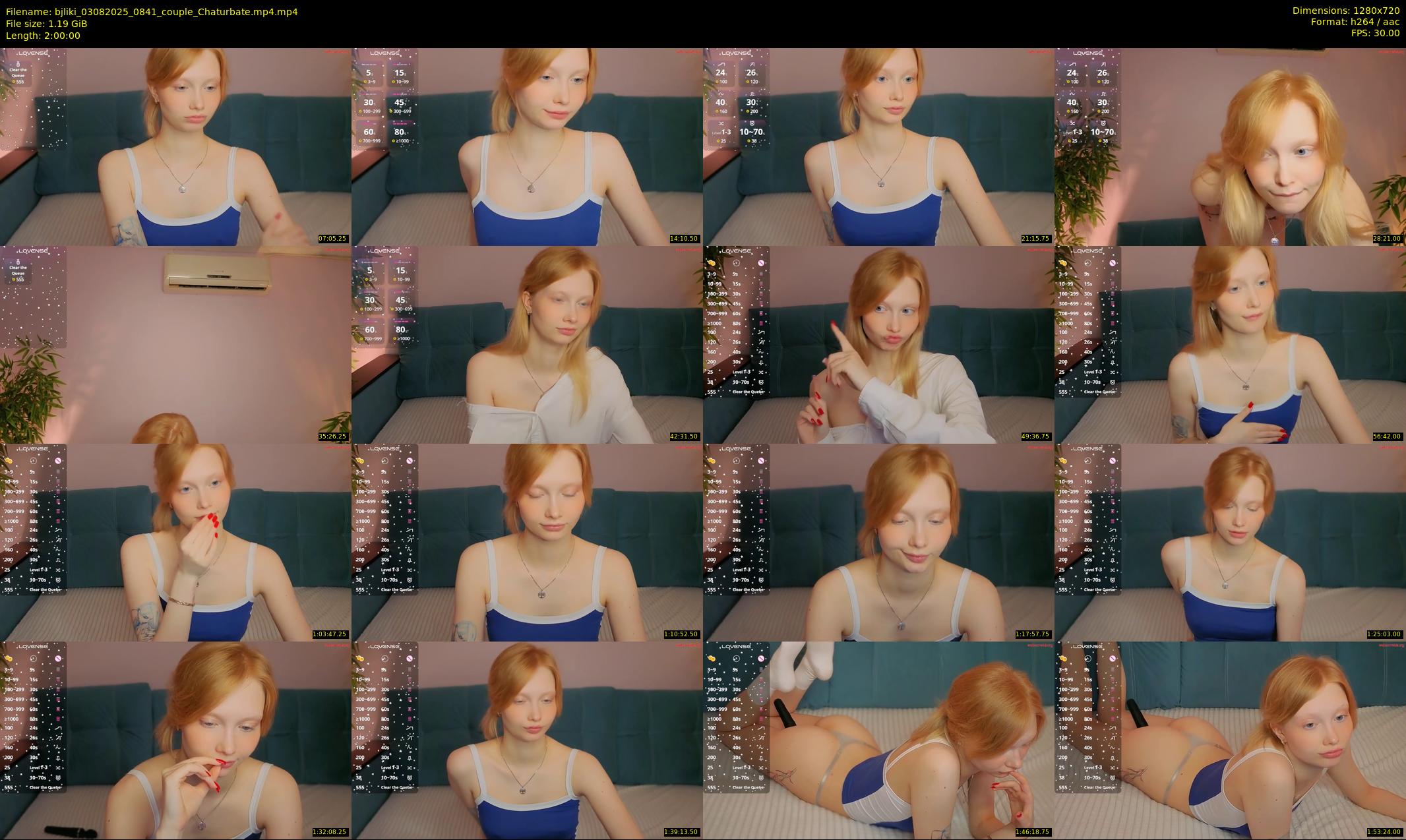 bjliki — 120 minute Chaturbate couple cam show recording, 720p, Aug 3, 2025
