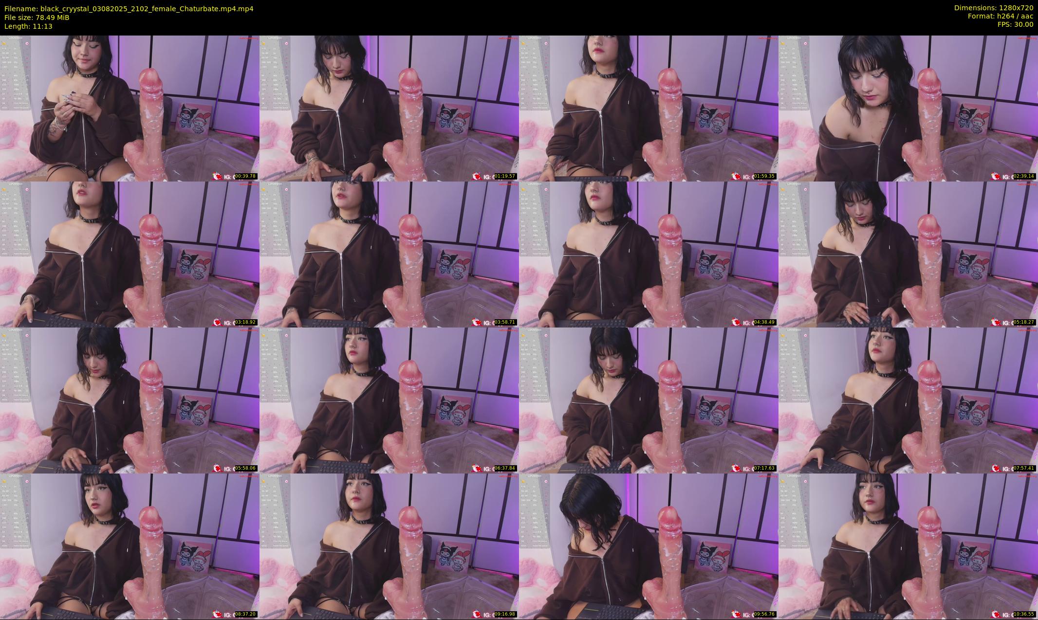 black_cryystal — 12 minute Chaturbate female cam show recording, 720p, Aug 3, 2025