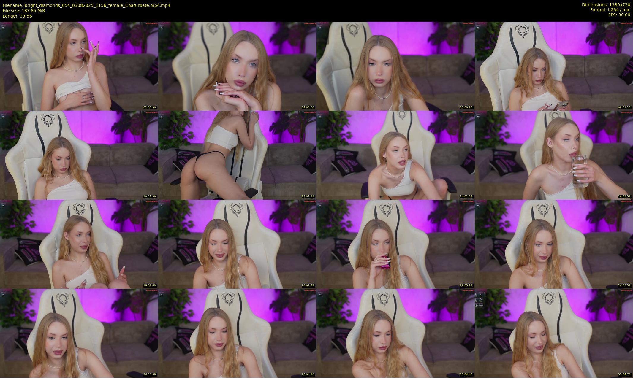 bright_diamonds_054 — 34 minute Chaturbate couple cam show recording, 720p, Aug 3, 2025