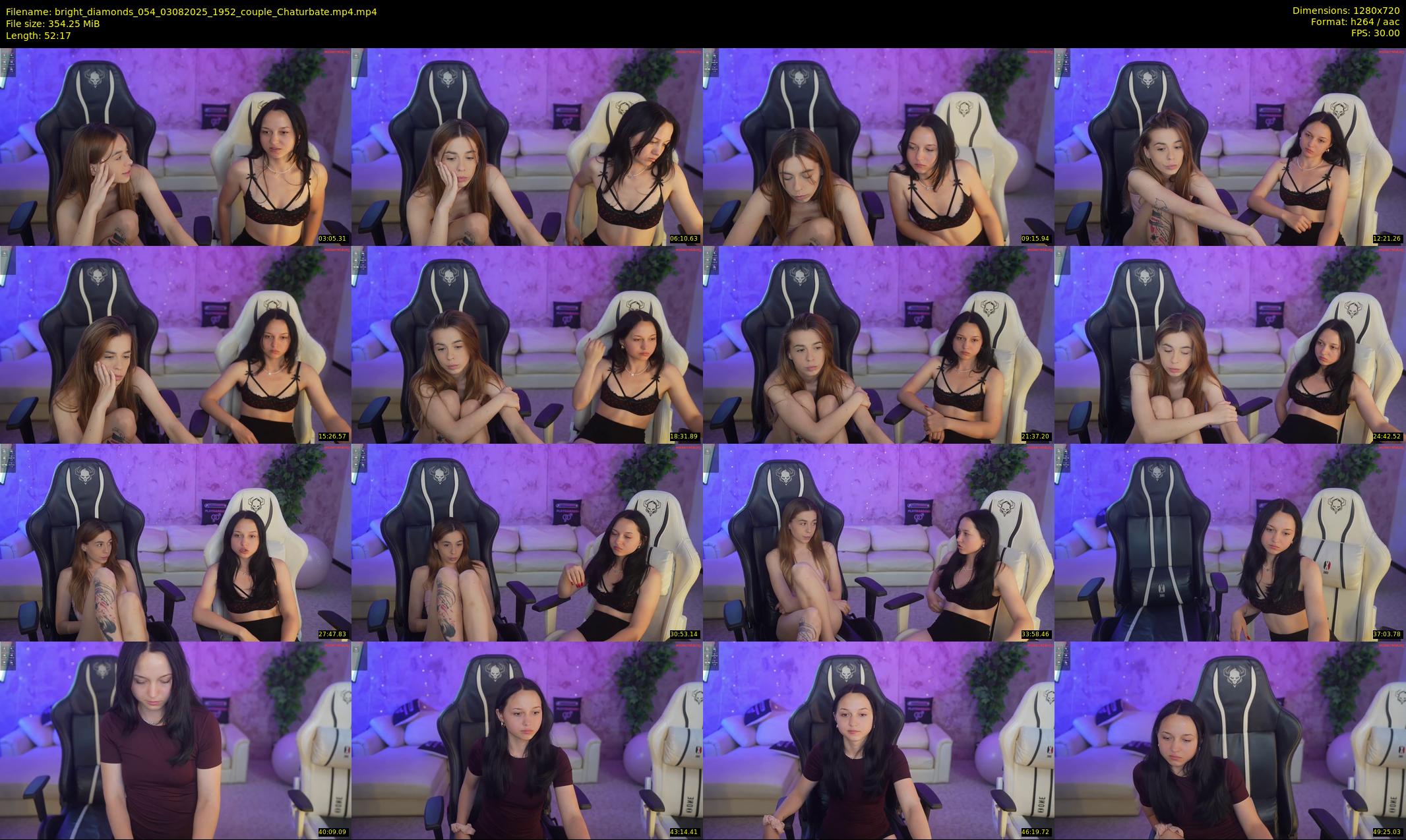 bright_diamonds_054 — 53 minute Chaturbate couple cam show recording, 720p, Aug 3, 2025