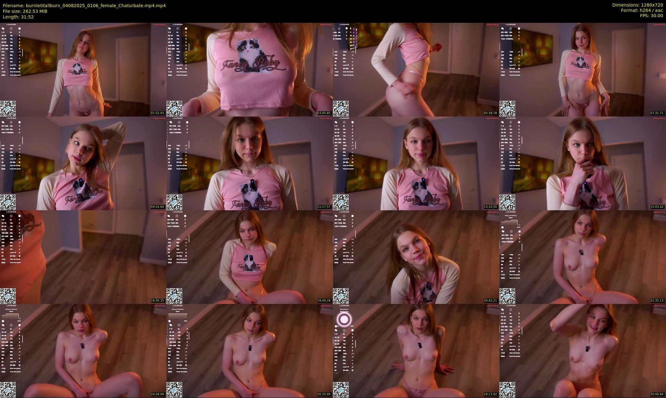 burnletitallburn — 32 minute Chaturbate female cam show recording, 720p, Aug 4, 2025