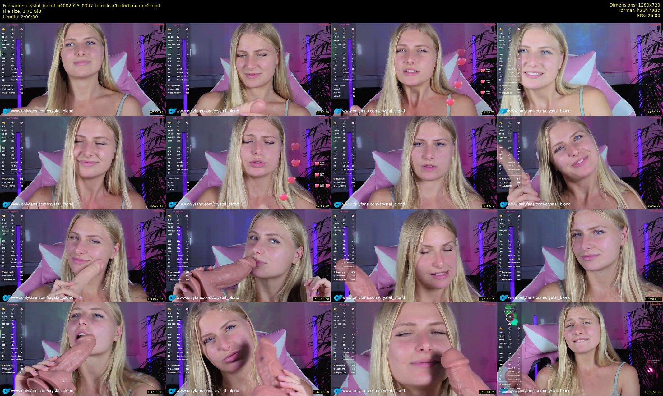 crystal_blond — 120 minute Chaturbate female cam show recording, 720p, Aug 4, 2025