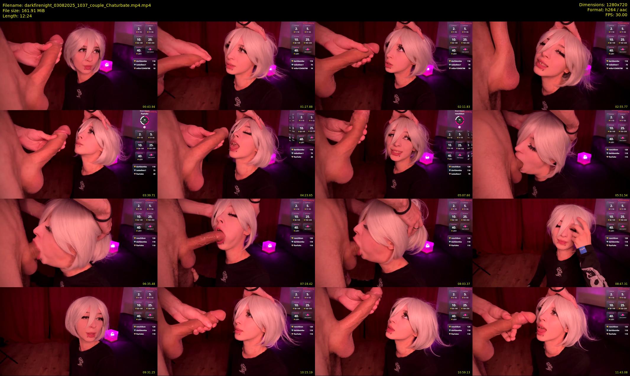 darkfirenight — 13 minute Chaturbate couple cam show recording, 720p, Aug 3, 2025