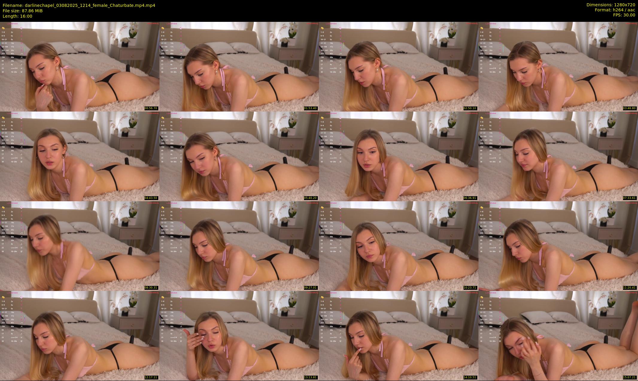 darlinechapel — 16 minute Chaturbate female cam show recording, 720p, Aug 3, 2025