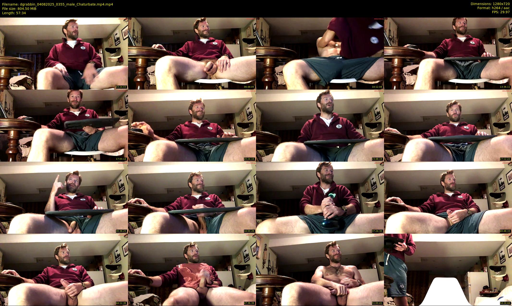 dgrabbin — 58 minute Chaturbate male cam show recording, 720p, Aug 4, 2025