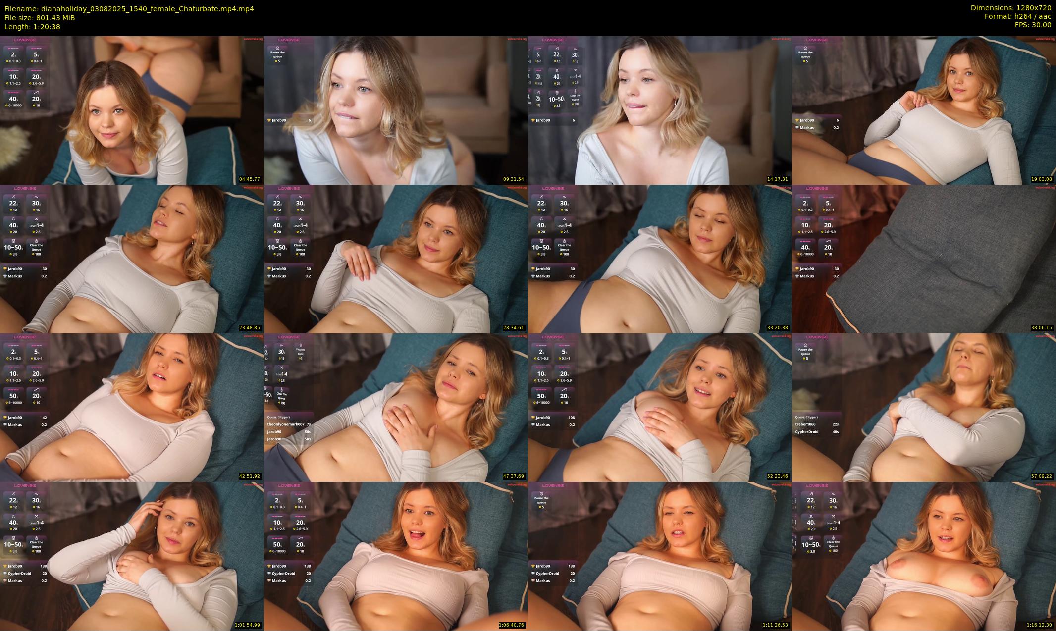 dianaholiday — 81 minute Chaturbate female cam show recording, 720p, Aug 3, 2025