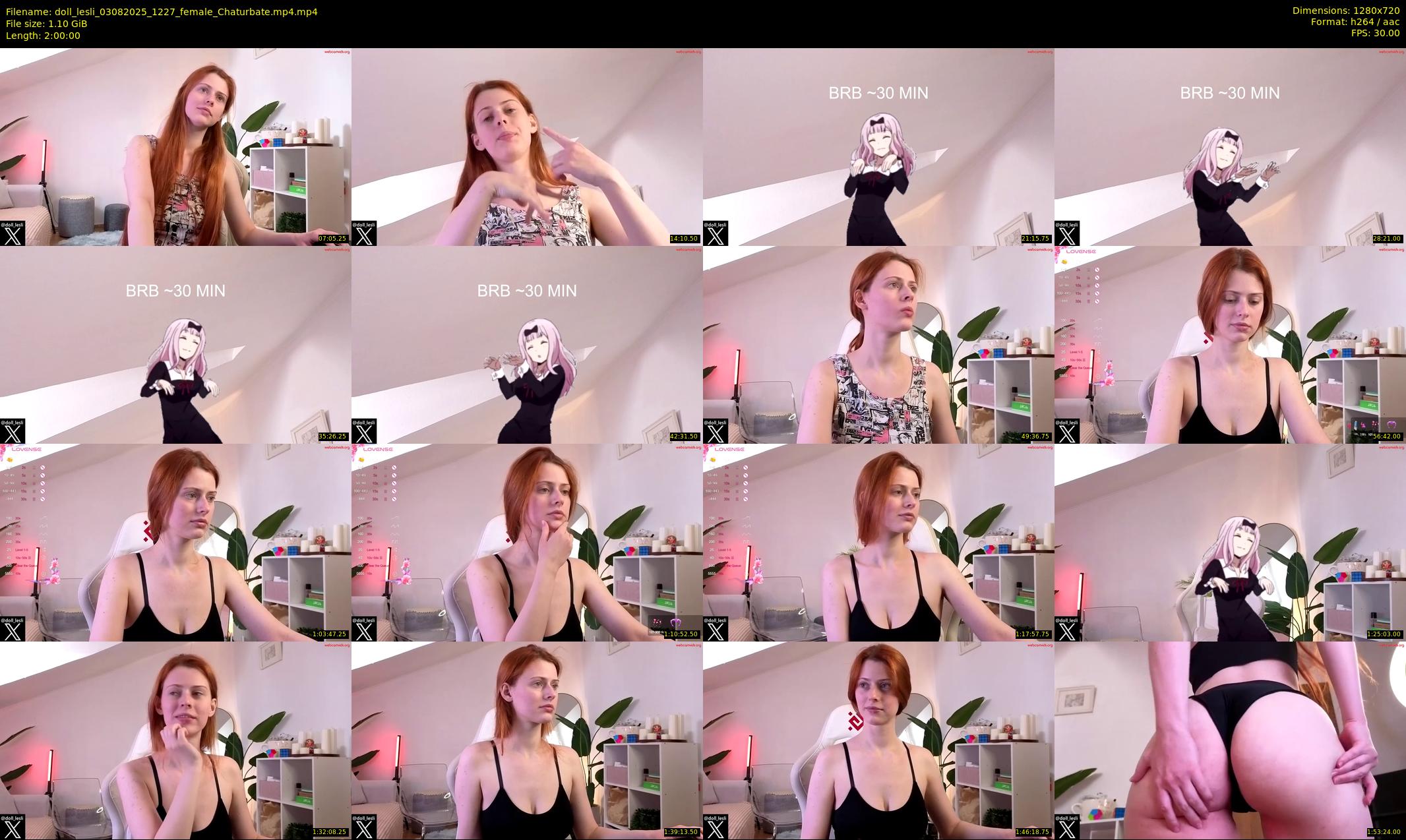 doll_lesli — 120 minute Chaturbate female cam show recording, 720p, Aug 3, 2025