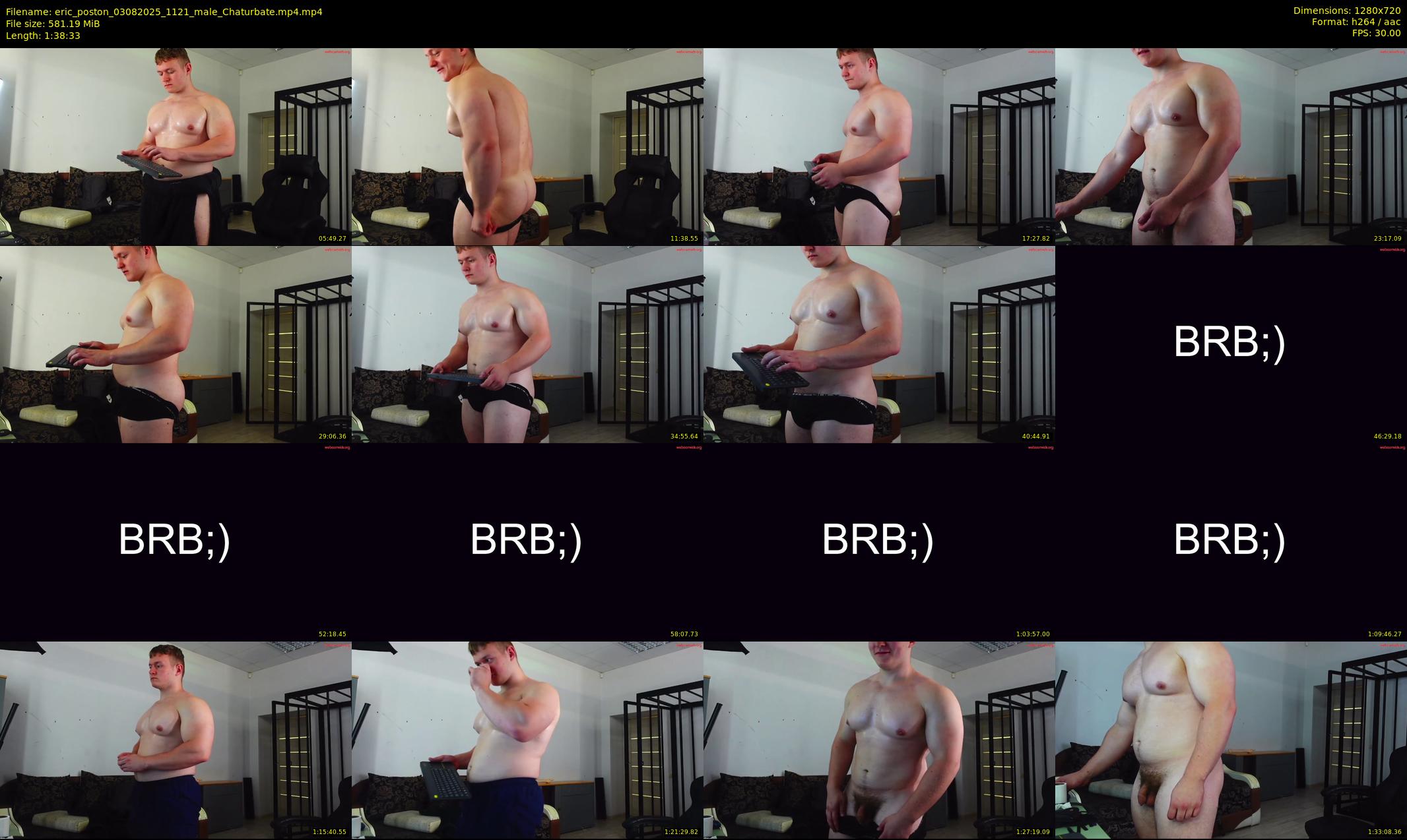 eric_poston — 99 minute Chaturbate male cam show recording, 720p, Aug 3, 2025