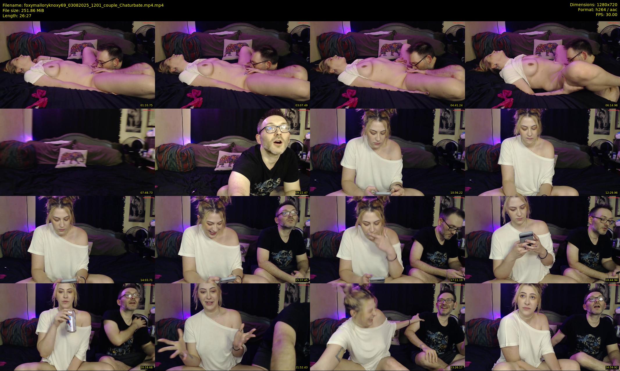 foxymalloryknoxy69 — 27 minute Chaturbate couple cam show recording, 720p, Aug 3, 2025