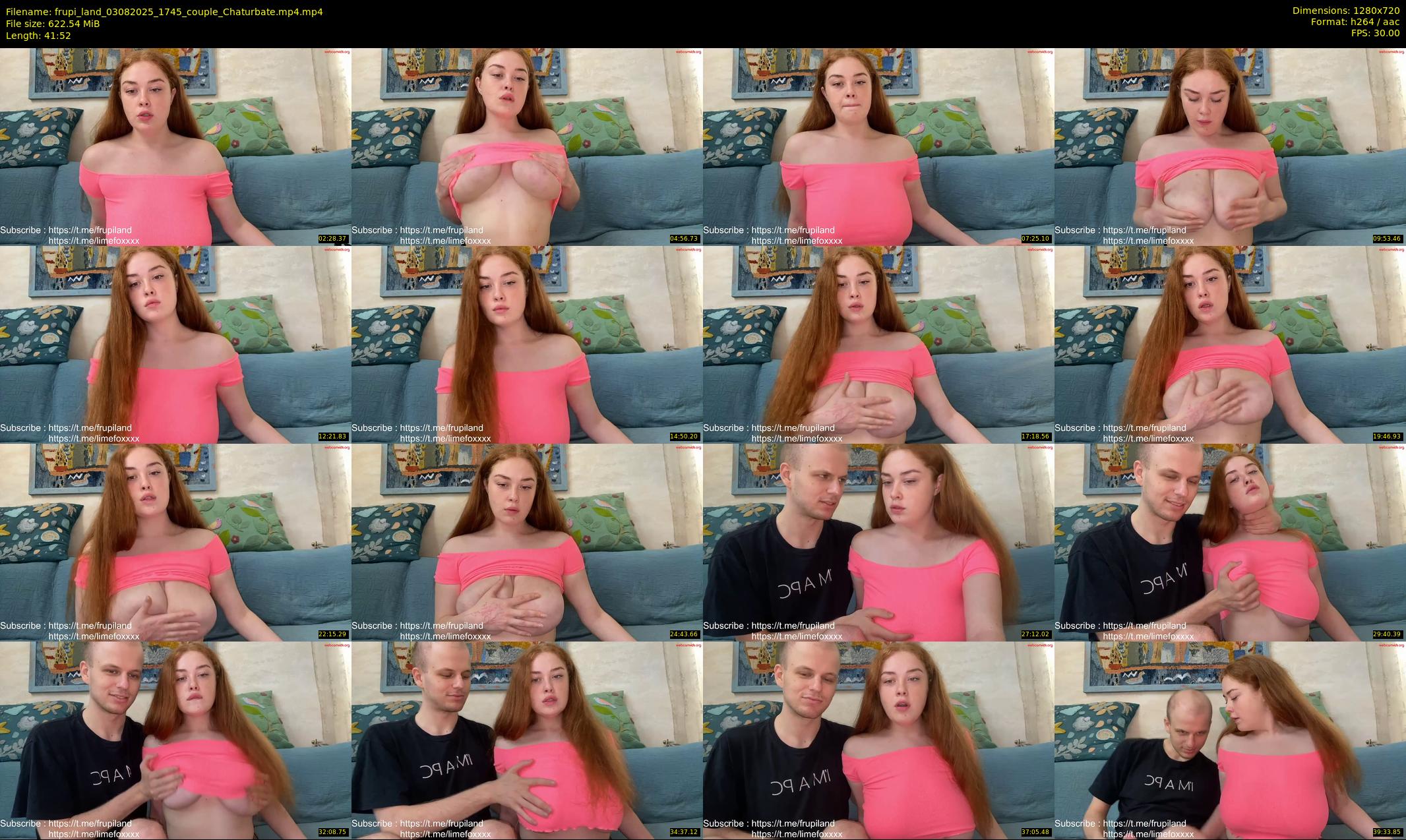 frupi_land — 42 minute Chaturbate couple cam show recording, 720p, Aug 3, 2025