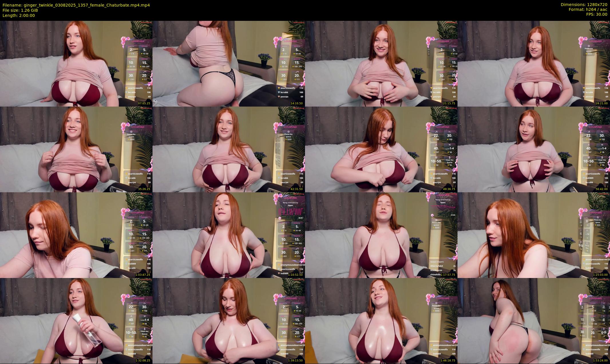 ginger_twinkle — 120 minute Chaturbate female cam show recording, 720p, Aug 3, 2025