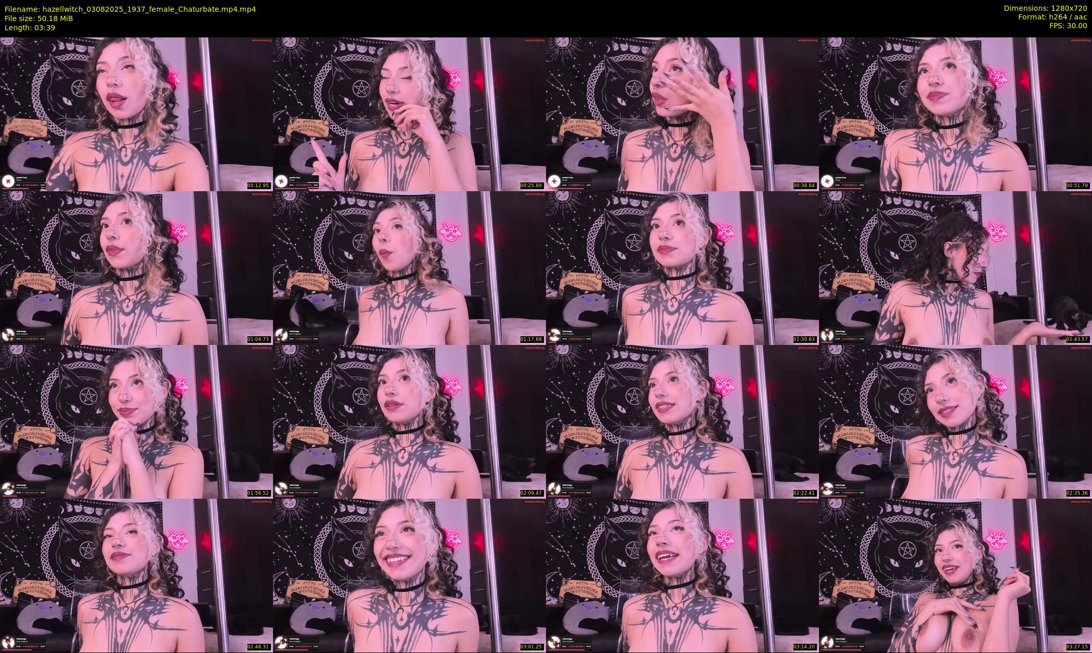 hazellwitch — 4 minute Chaturbate female cam show recording, 720p, Aug 3, 2025