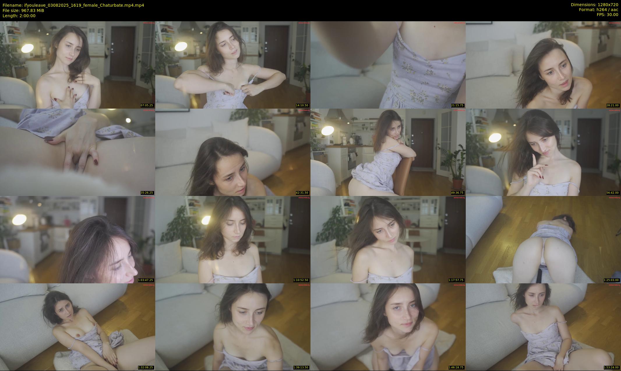 ifyouleave — 120 minute Chaturbate female cam show recording, 720p, Aug 3, 2025