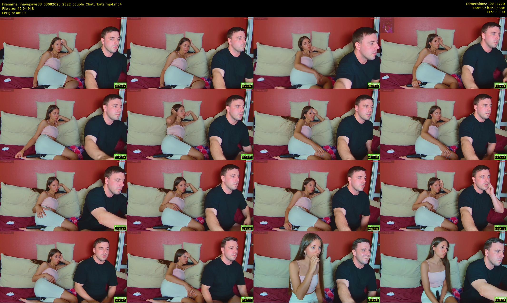ihavepaws33 — 7 minute Chaturbate couple cam show recording, 720p, Aug 3, 2025