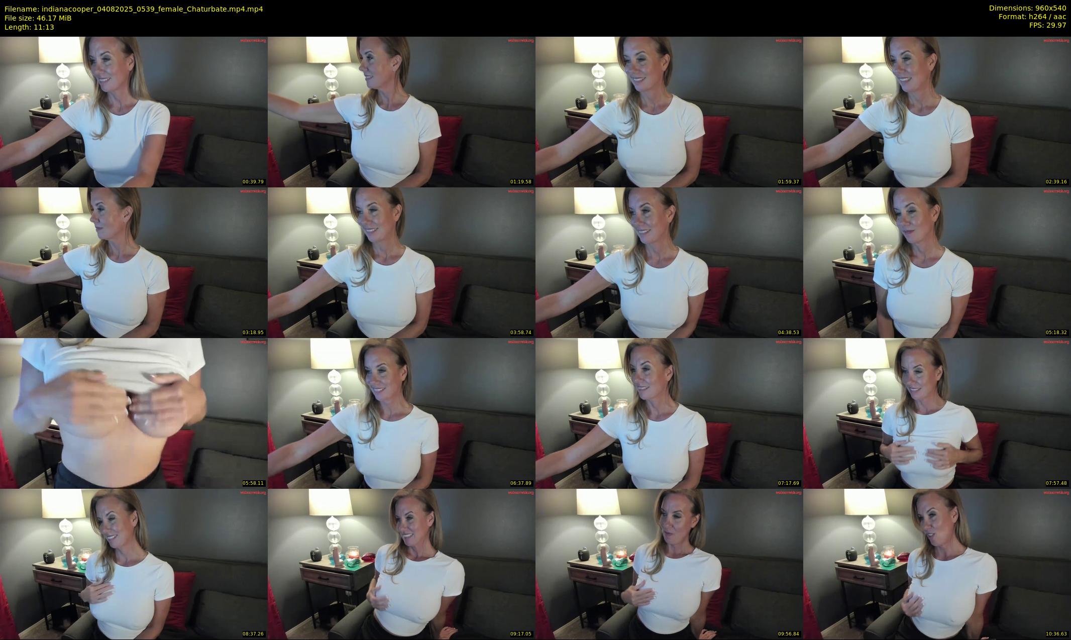 indianacooper — 12 minute Chaturbate female cam show recording, 480p, Aug 4, 2025