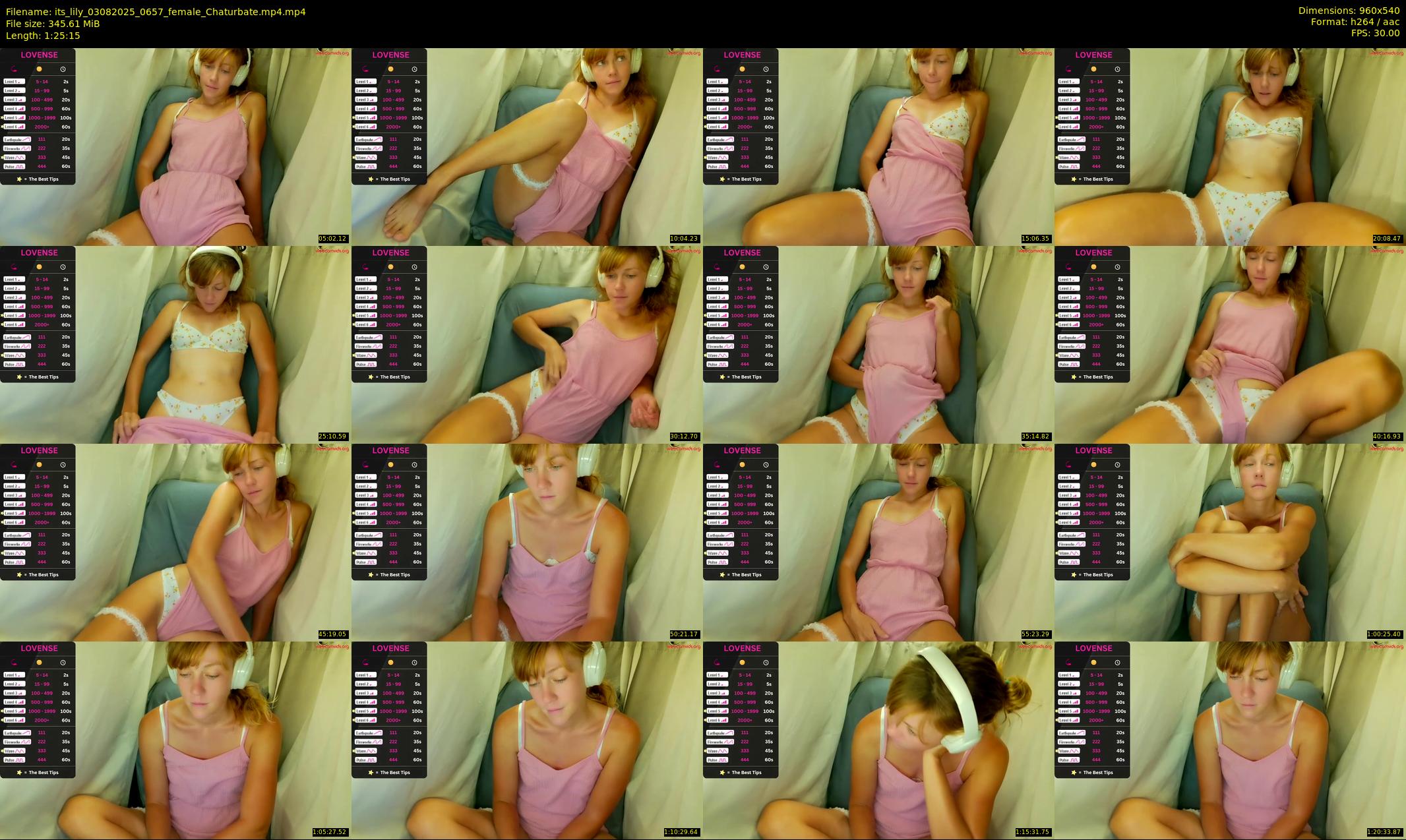 its_lily — 86 minute Chaturbate female cam show recording, 480p, Aug 3, 2025