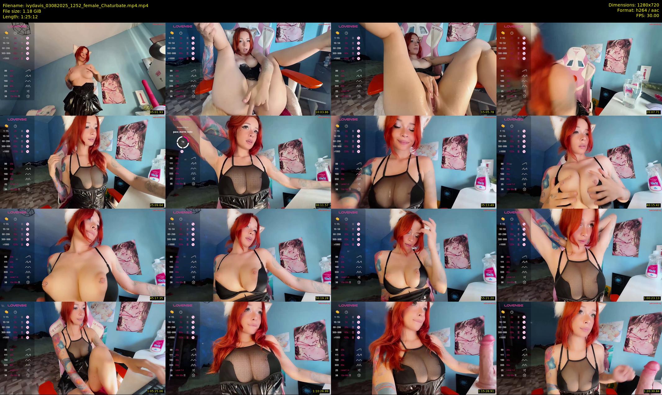 ivydavis — 86 minute Chaturbate female cam show recording, 720p, Aug 3, 2025