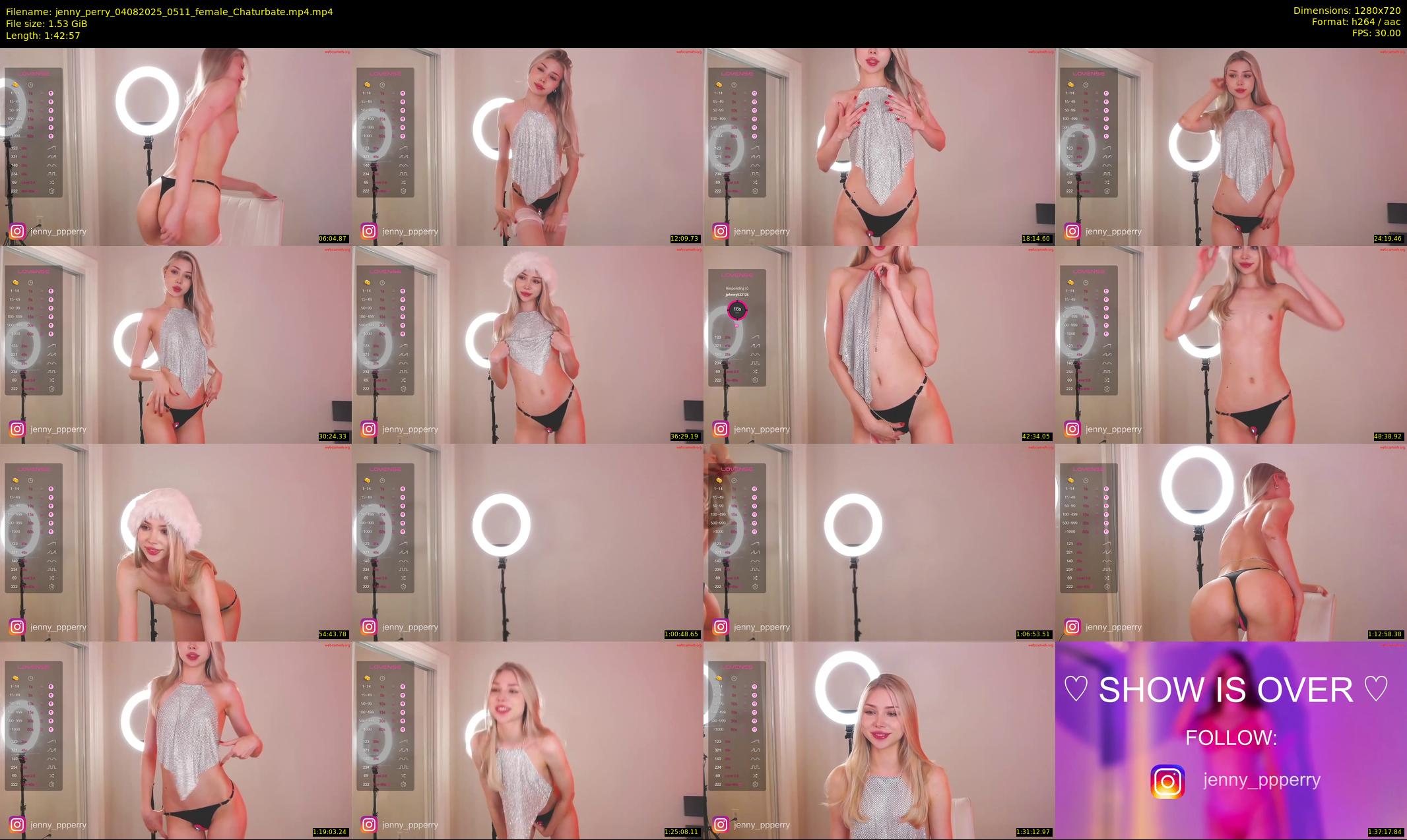 jenny_perry — 103 minute Chaturbate female cam show recording, 720p, Aug 4, 2025