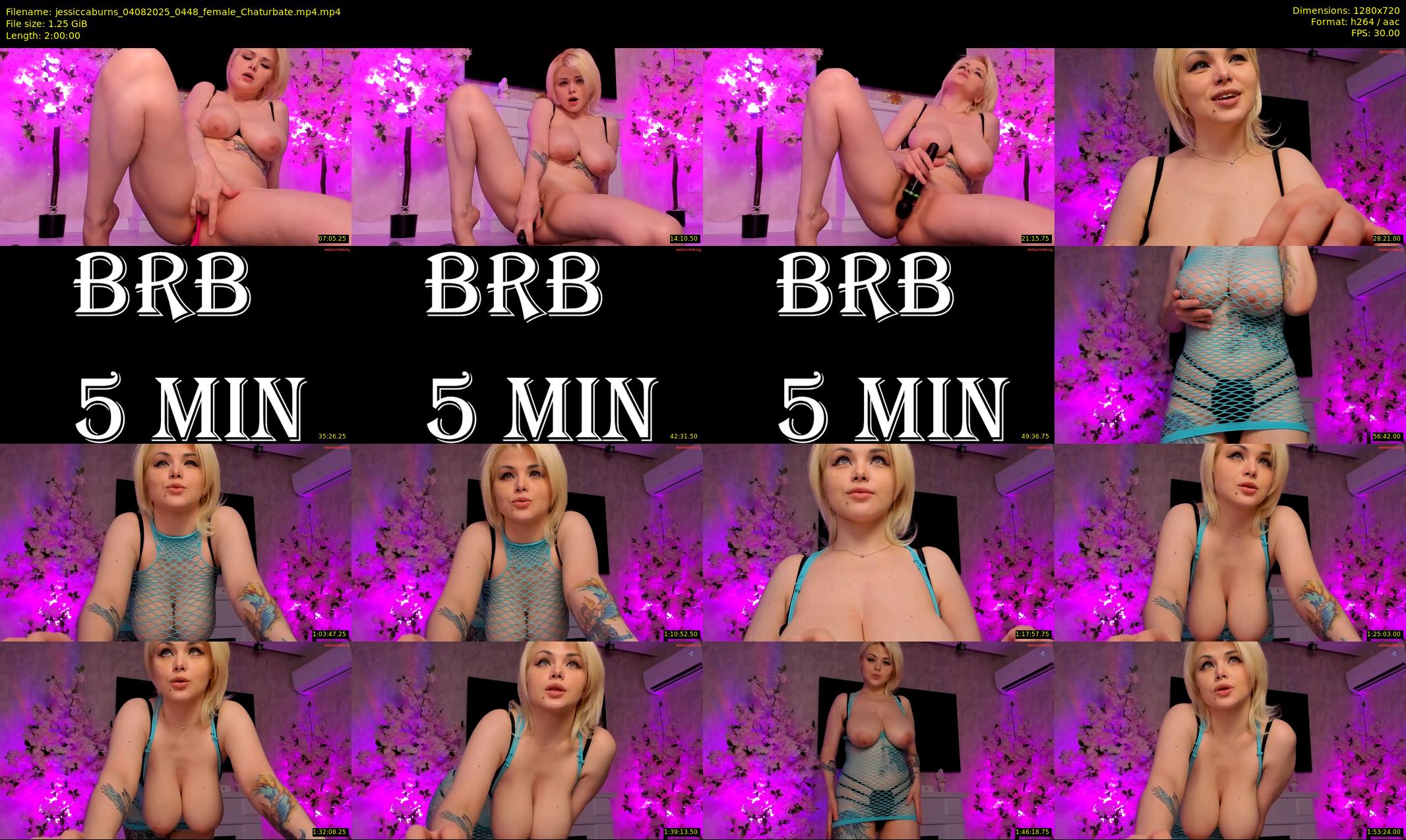 jessiccaburns — 120 minute Chaturbate female cam show recording, 720p, Aug 4, 2025