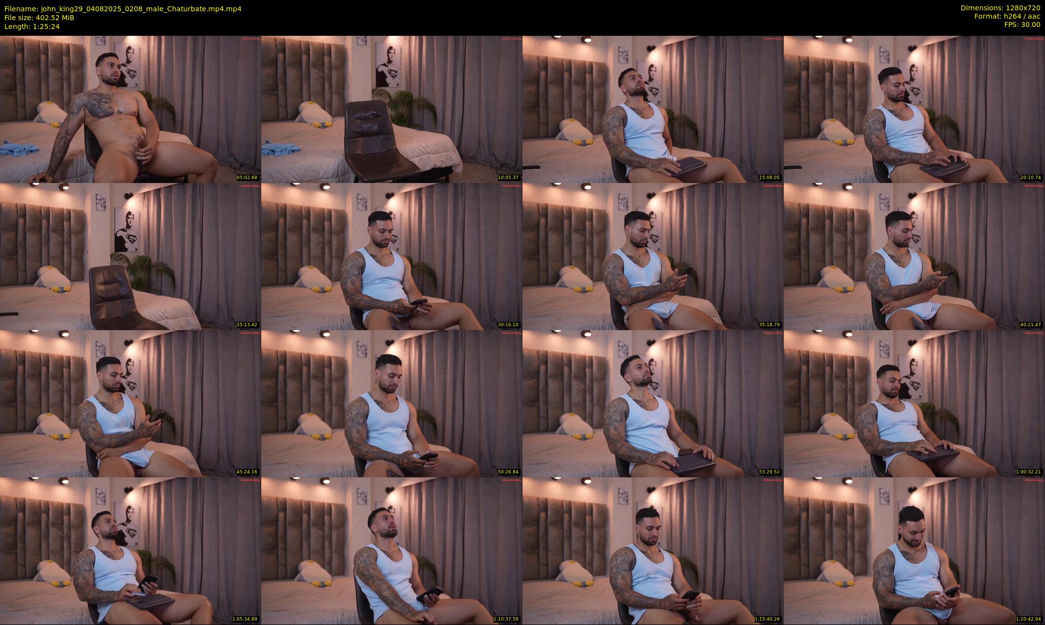 john_king29 — 86 minute Chaturbate male cam show recording, 720p, Aug 4, 2025