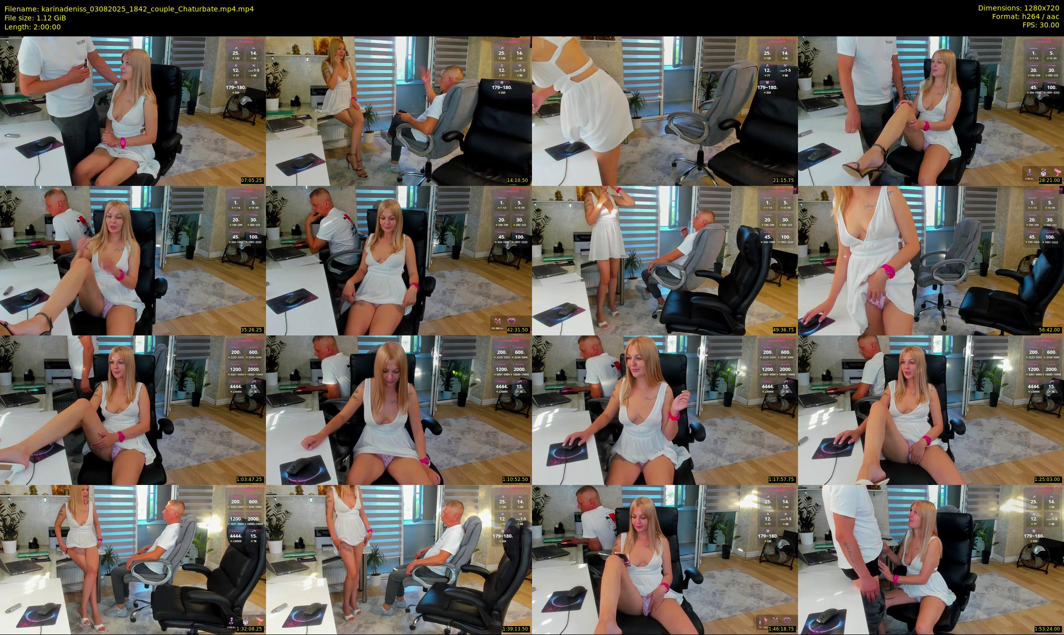 karinadeniss — 120 minute Chaturbate couple cam show recording, 720p, Aug 3, 2025