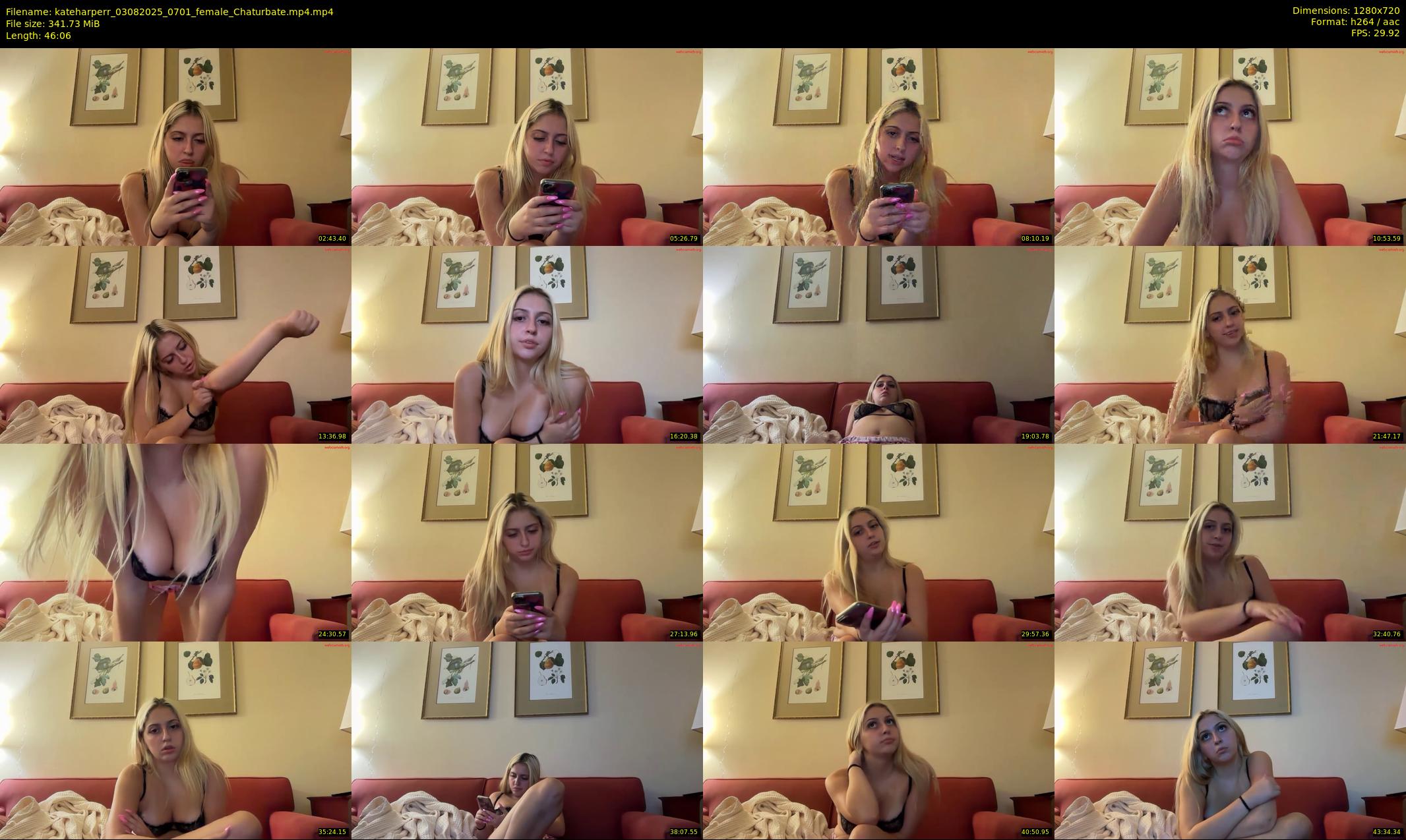 kateharperr — 47 minute Chaturbate female cam show recording, 720p, Aug 3, 2025
