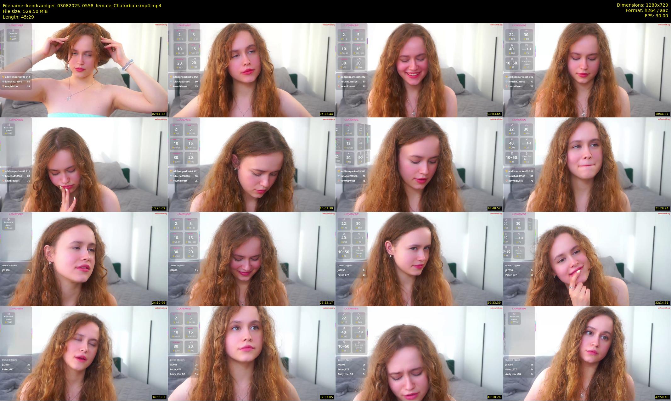 kendraedger — 46 minute Chaturbate female cam show recording, 720p, Aug 3, 2025