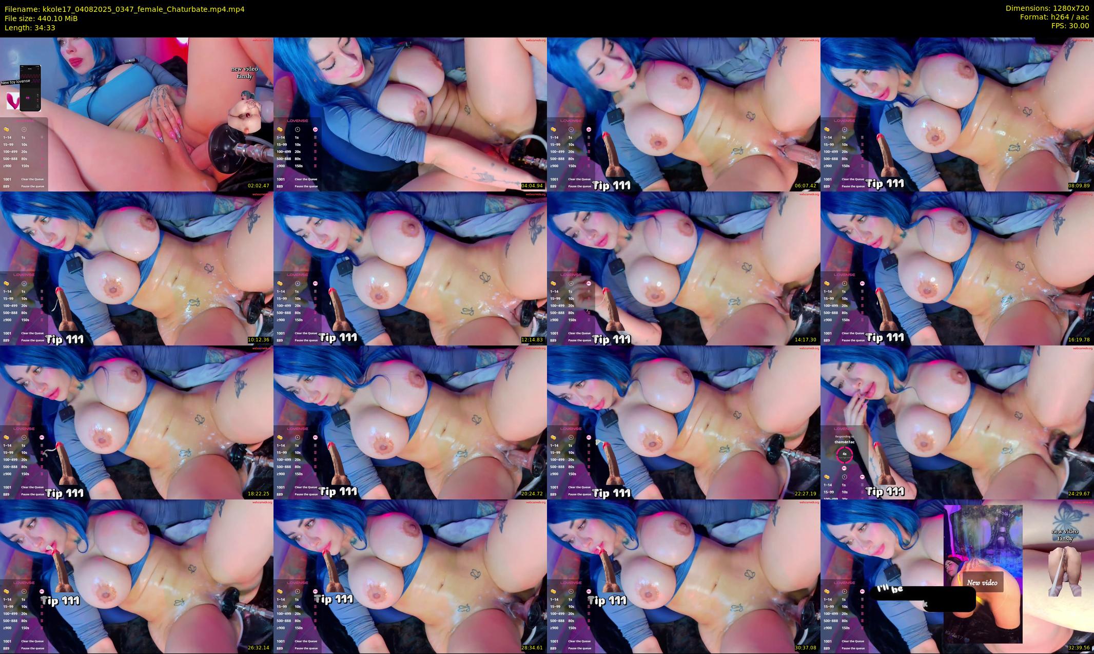 kkole17 — 35 minute Chaturbate female cam show recording, 720p, Aug 4, 2025