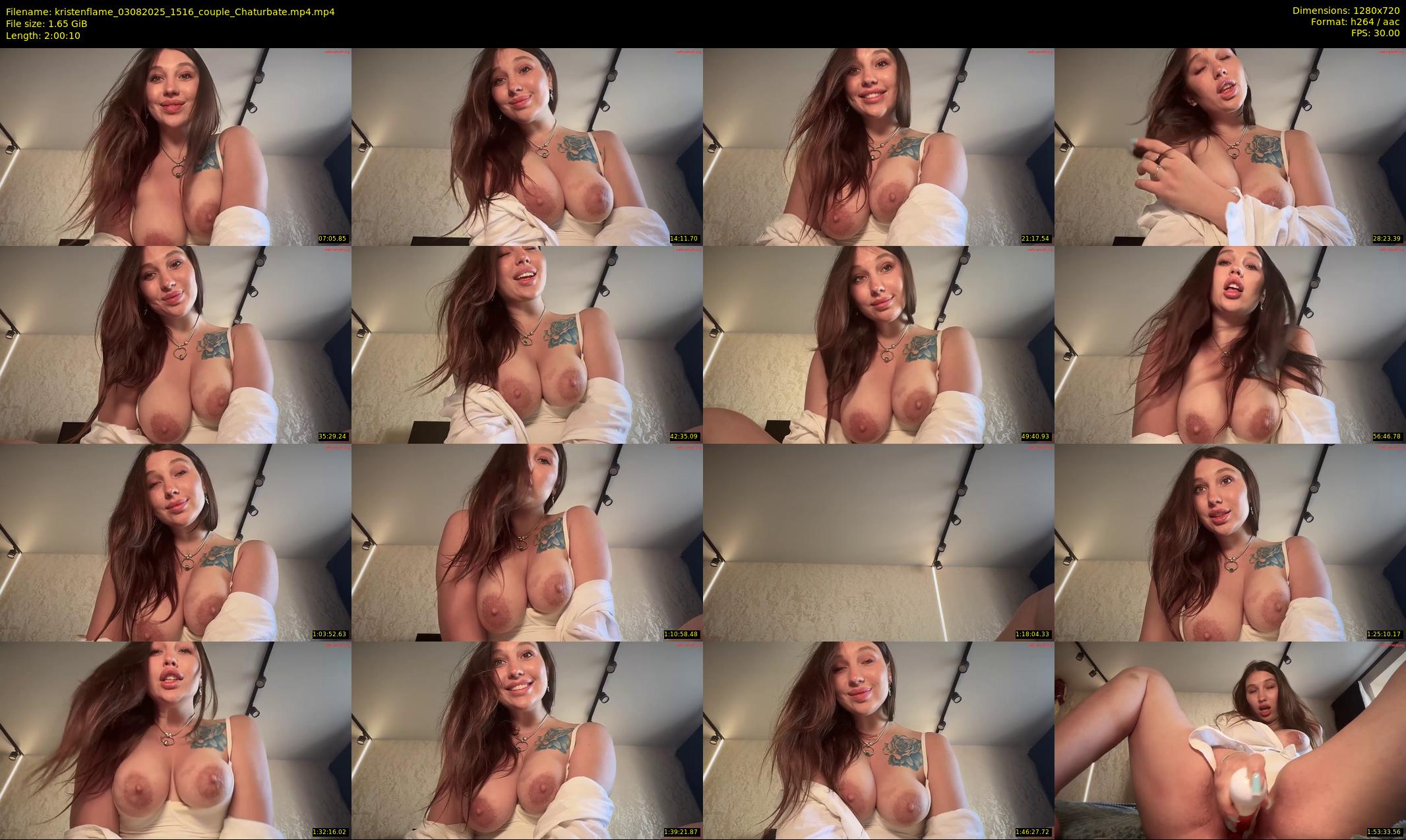 kristenflame — 121 minute Chaturbate couple cam show recording, 720p, Aug 3, 2025
