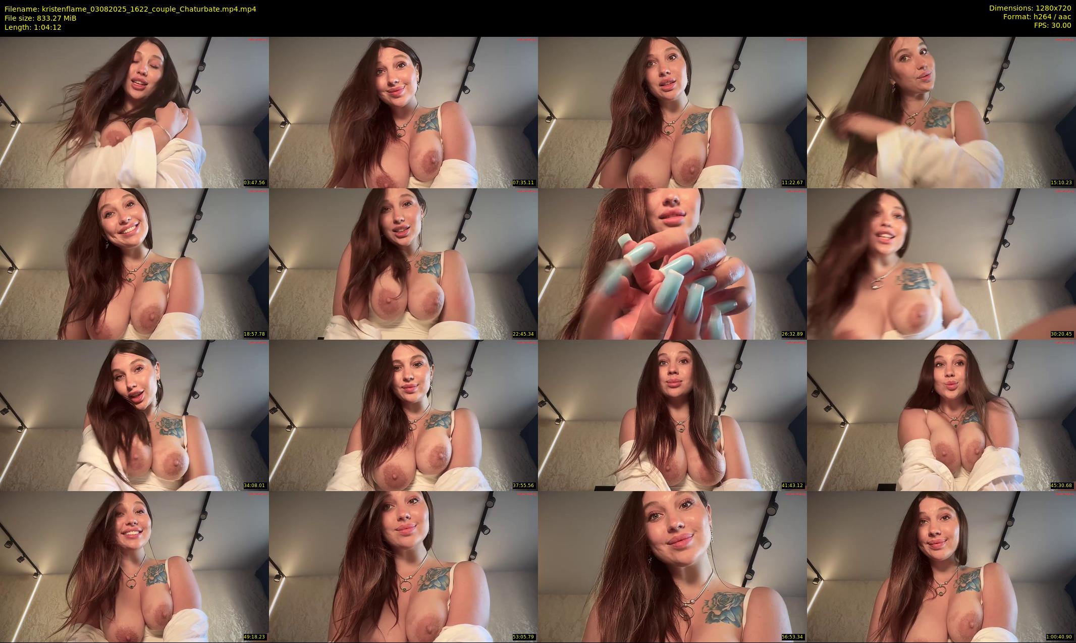 kristenflame — 65 minute Chaturbate couple cam show recording, 720p, Aug 3, 2025